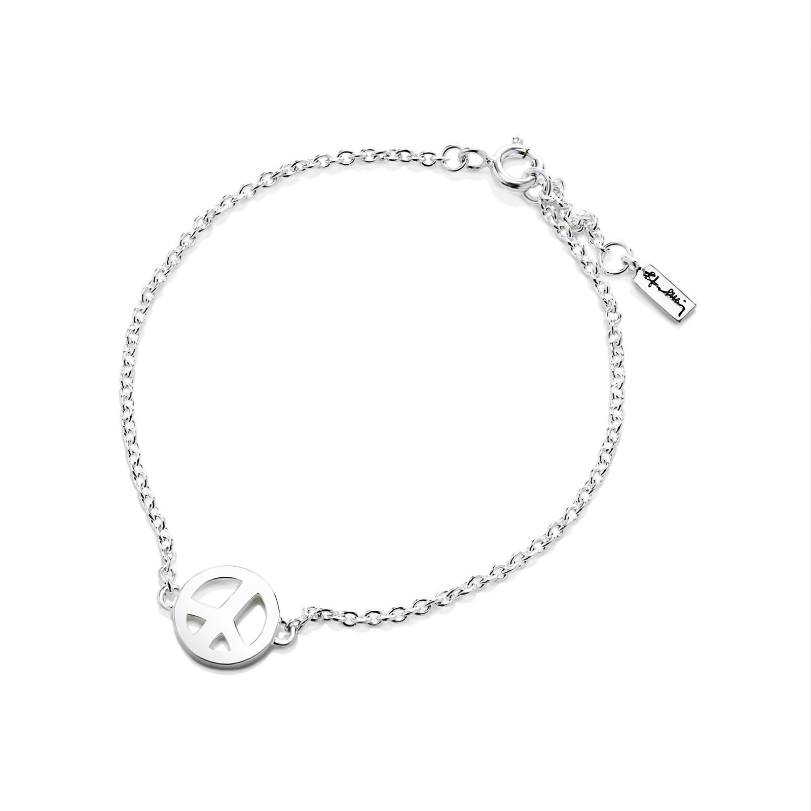 Alternativ bild 0 för Mini Peace Armband Silver 17-19 cm