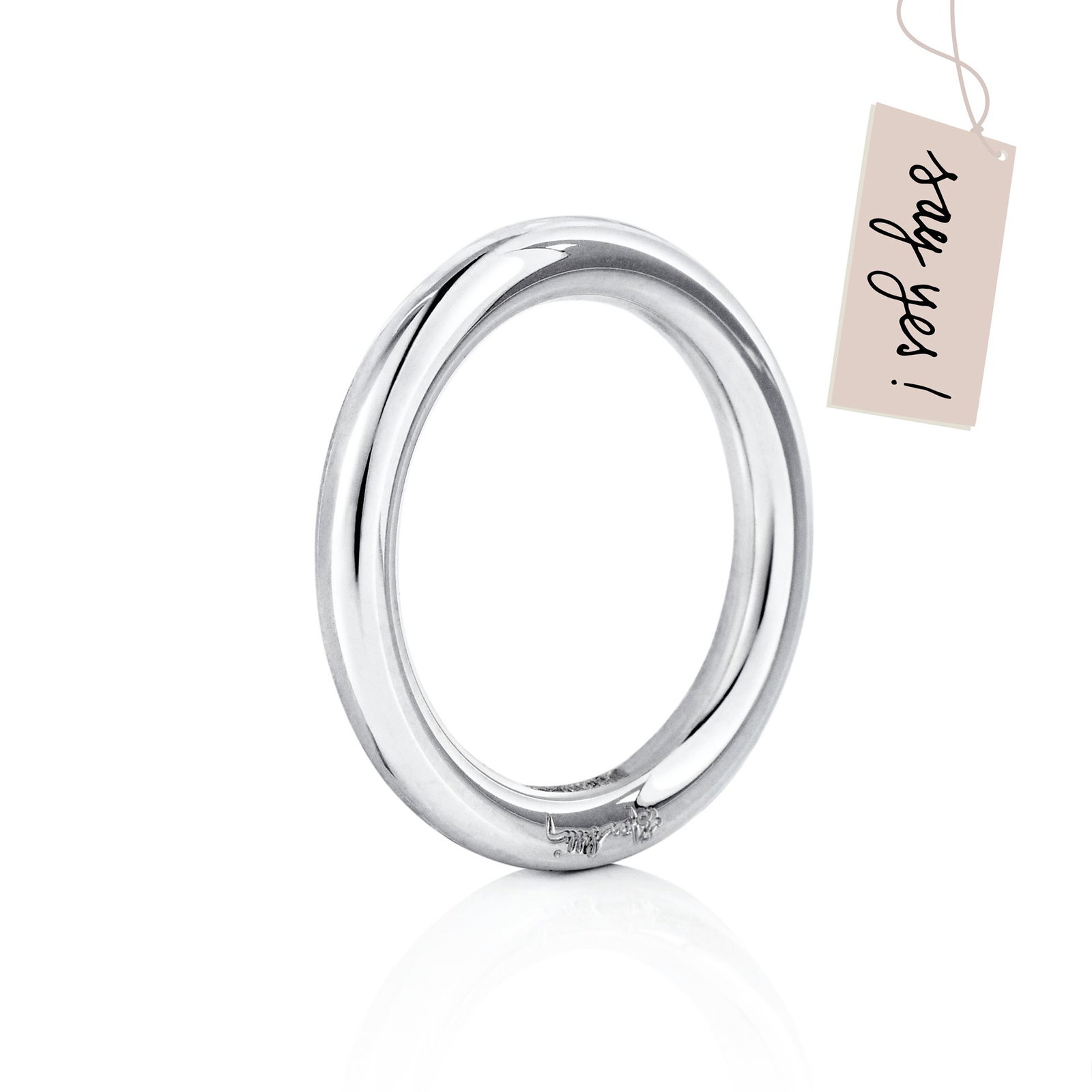 Efva Attling One Love Thin Ring 17.50 - HYRA RING: SILVER
