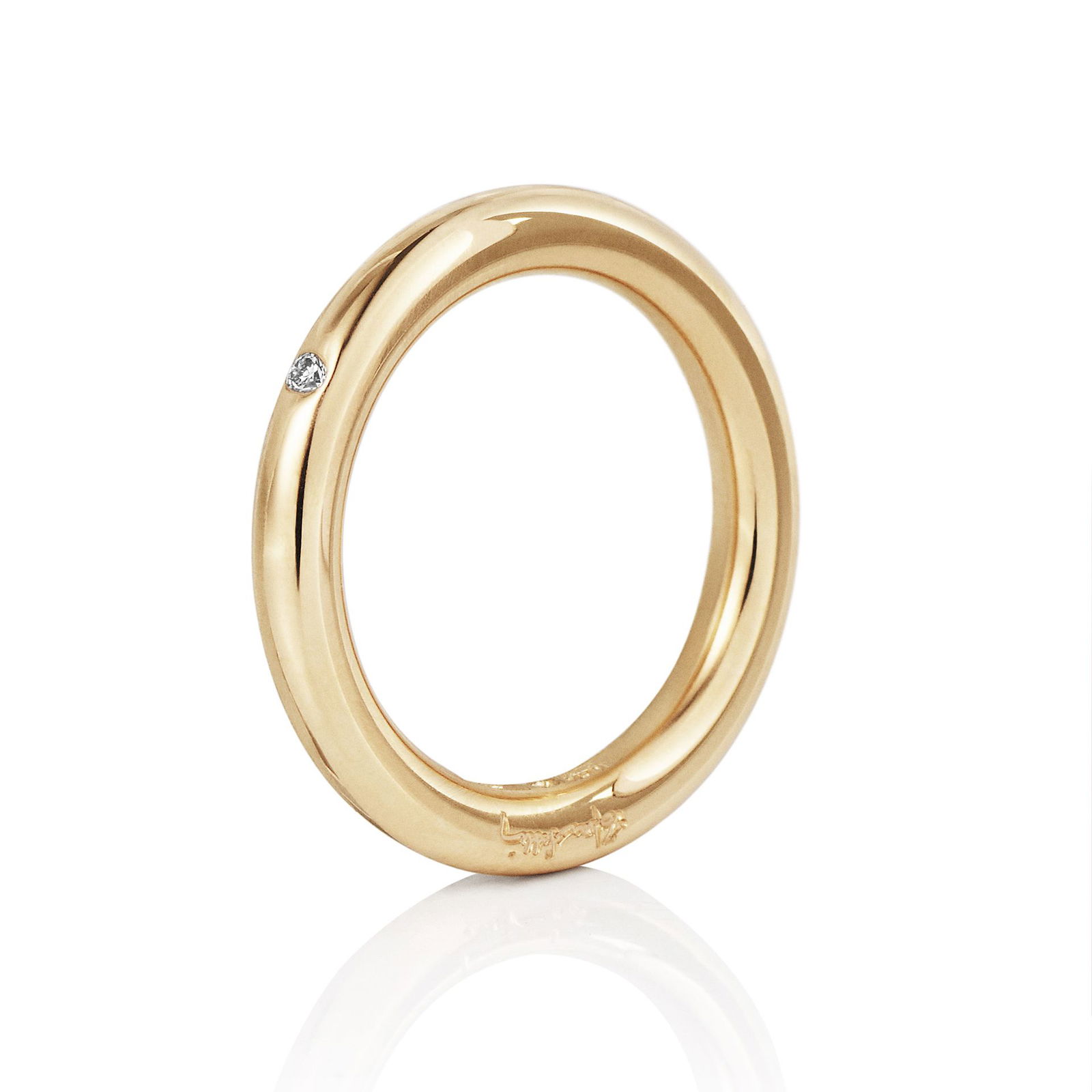 Efva Attling One Love & Stars Thin Ring 0.02 ct 17.25 - GULD