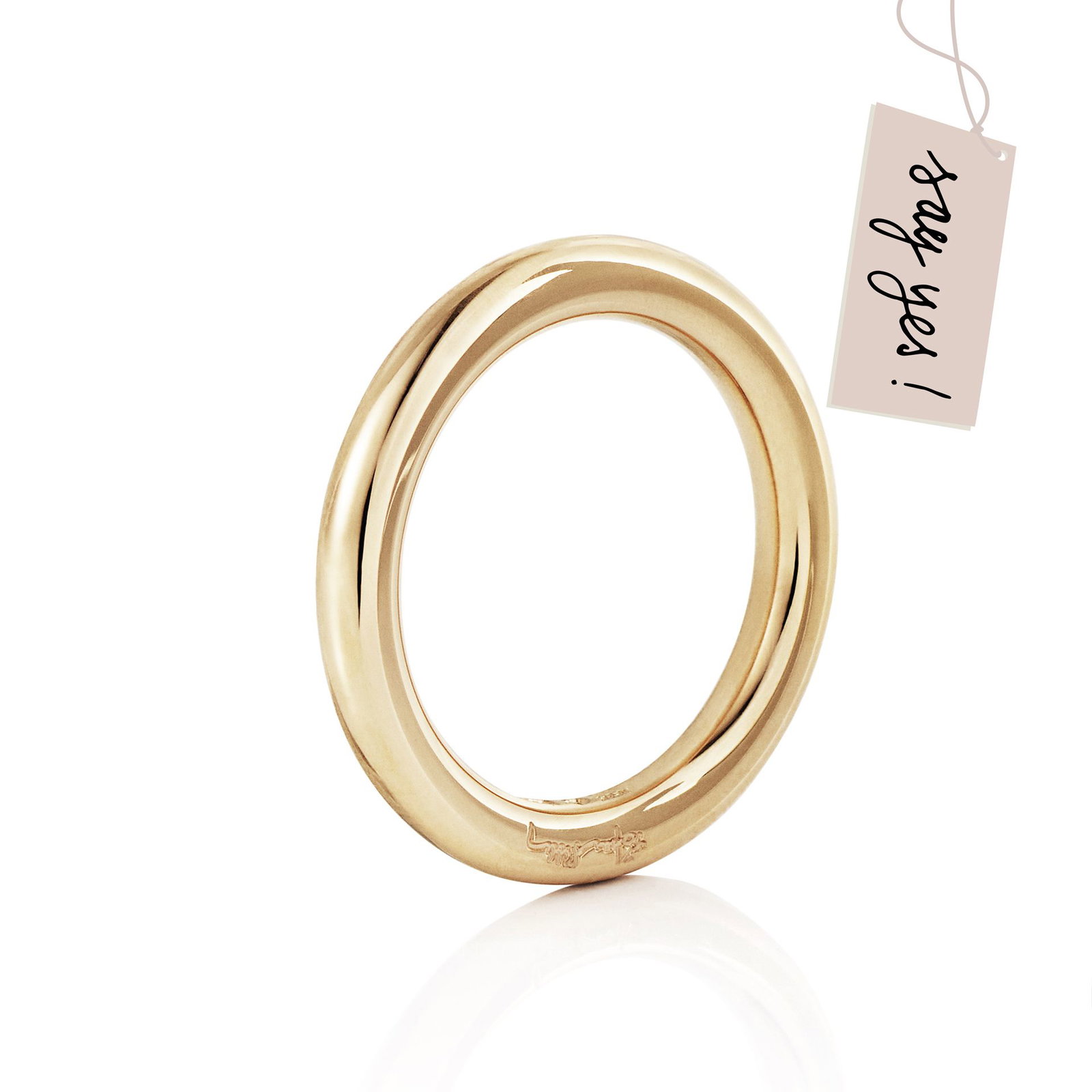 Efva Attling One Love Thin Ring 17.50 - HYRA RING: GULD