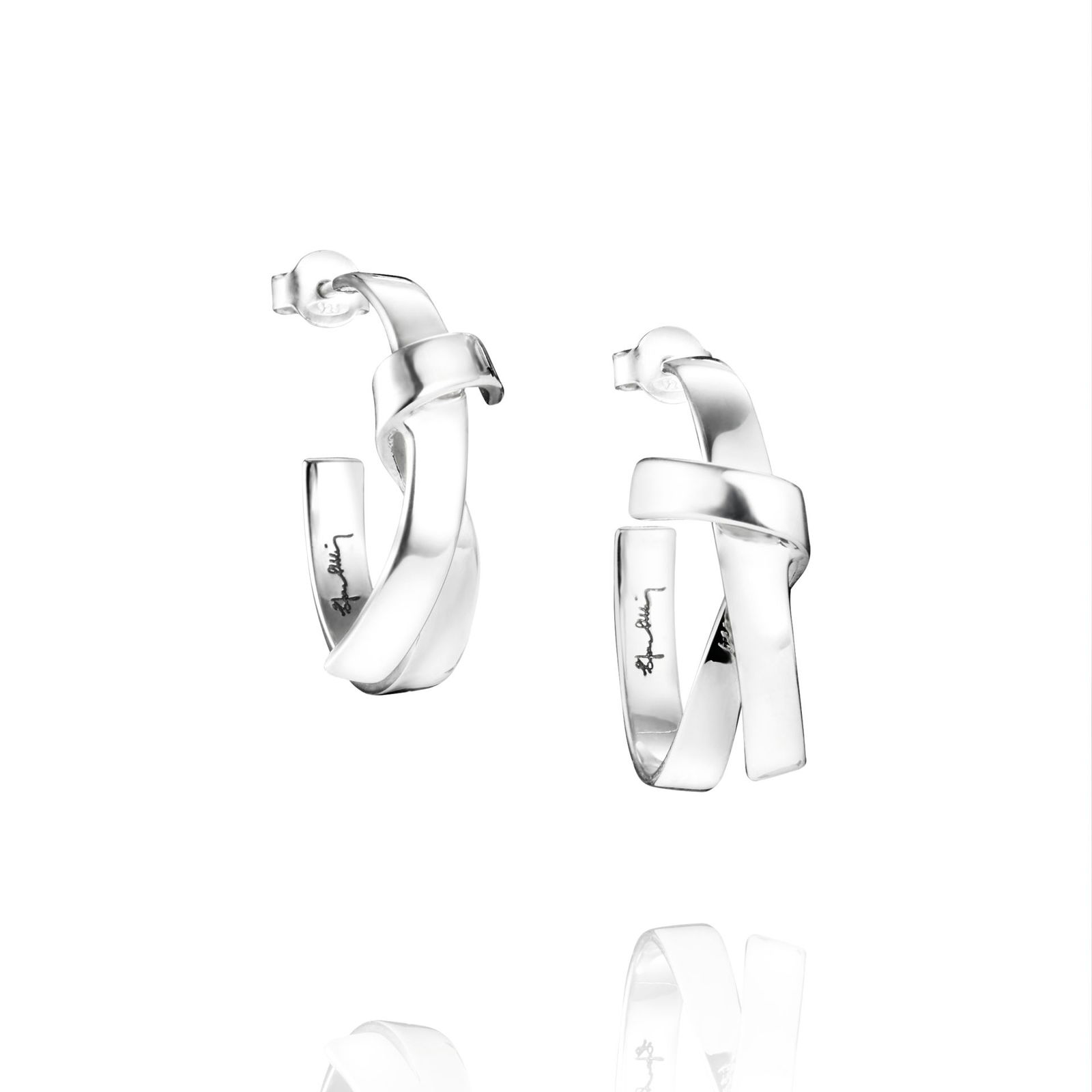 Alternativ bild 0 för Friendship Hoops Örhänge Silver