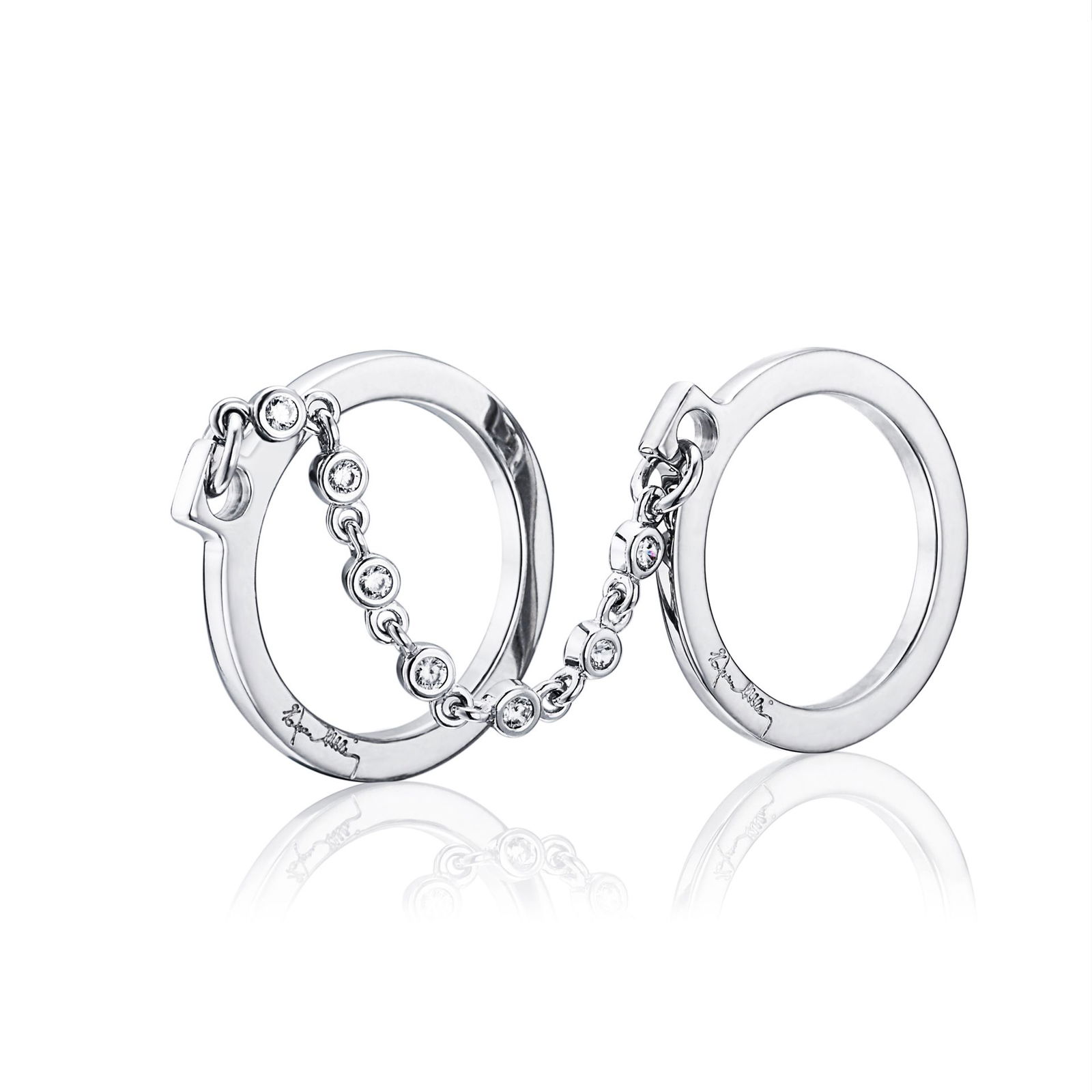 Alternativ bild 0 för Passion Cuffs & Stars Ring Vitguld 15.00 mm