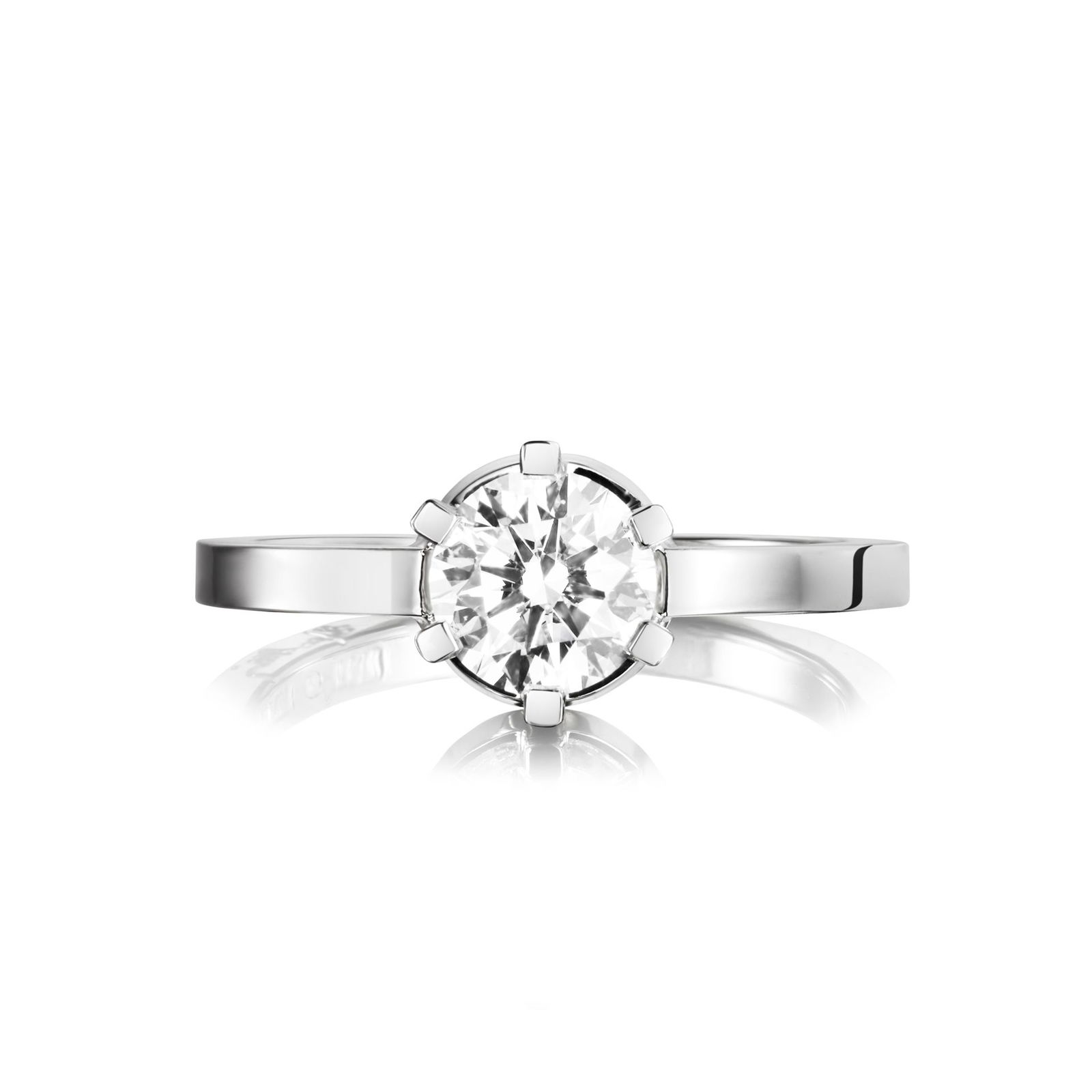 Efva Attling Crown Wedding Ring 1.0 ct. 18.50 - VITGULD