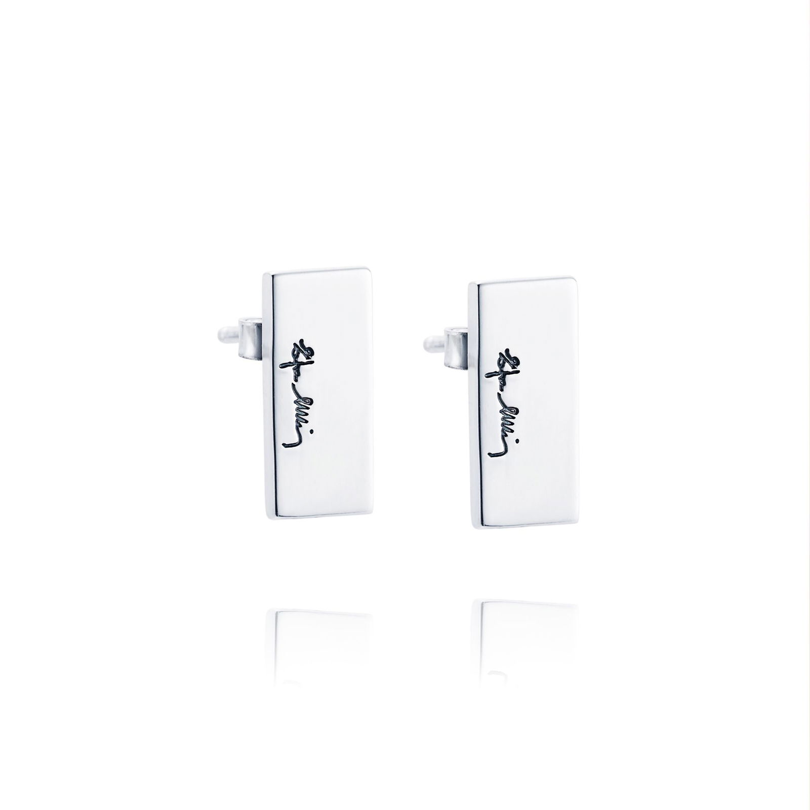 Alternativ bild 0 för Bricks Örhänge Silver