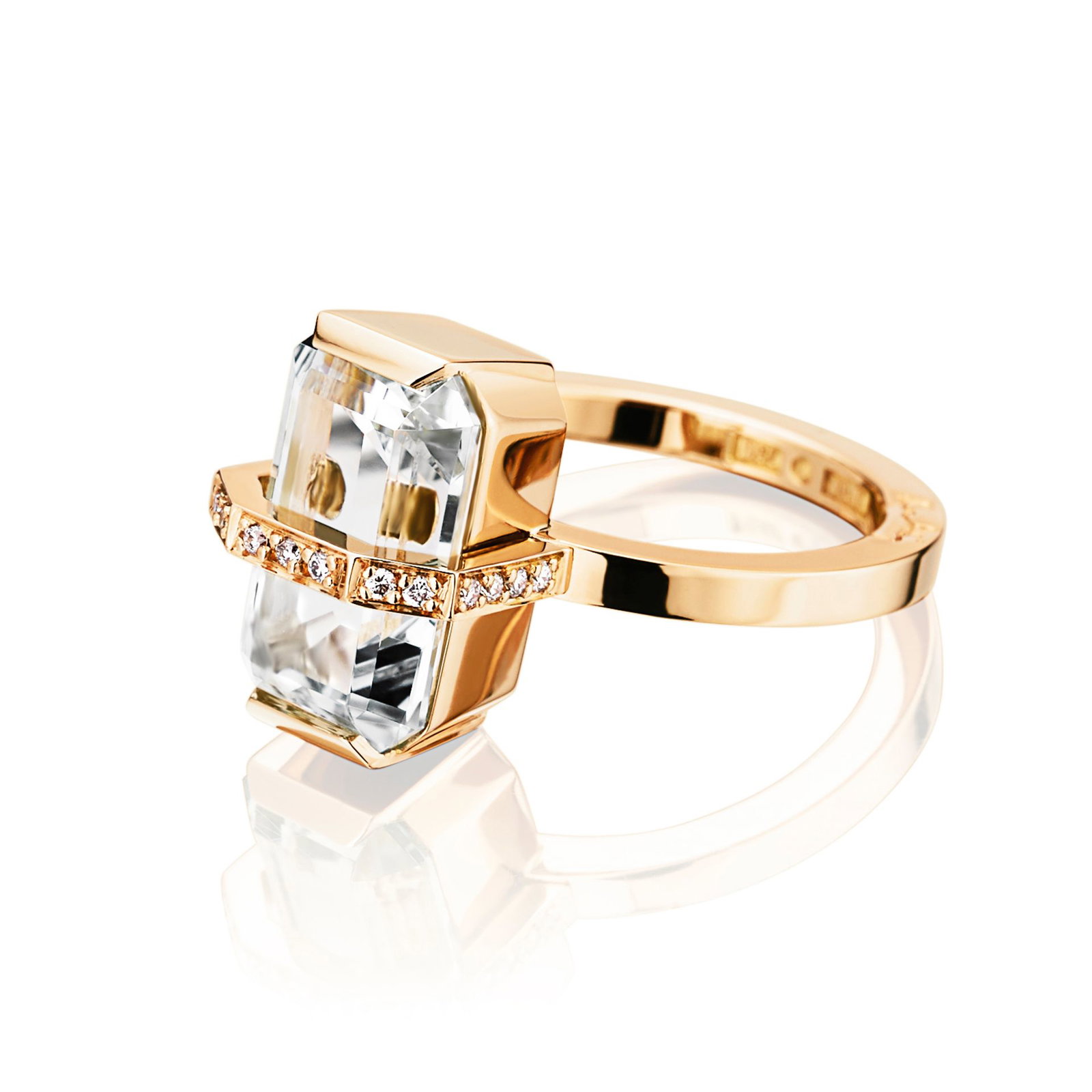 Little Bend Over Ring - Crystal Quartz bild 3