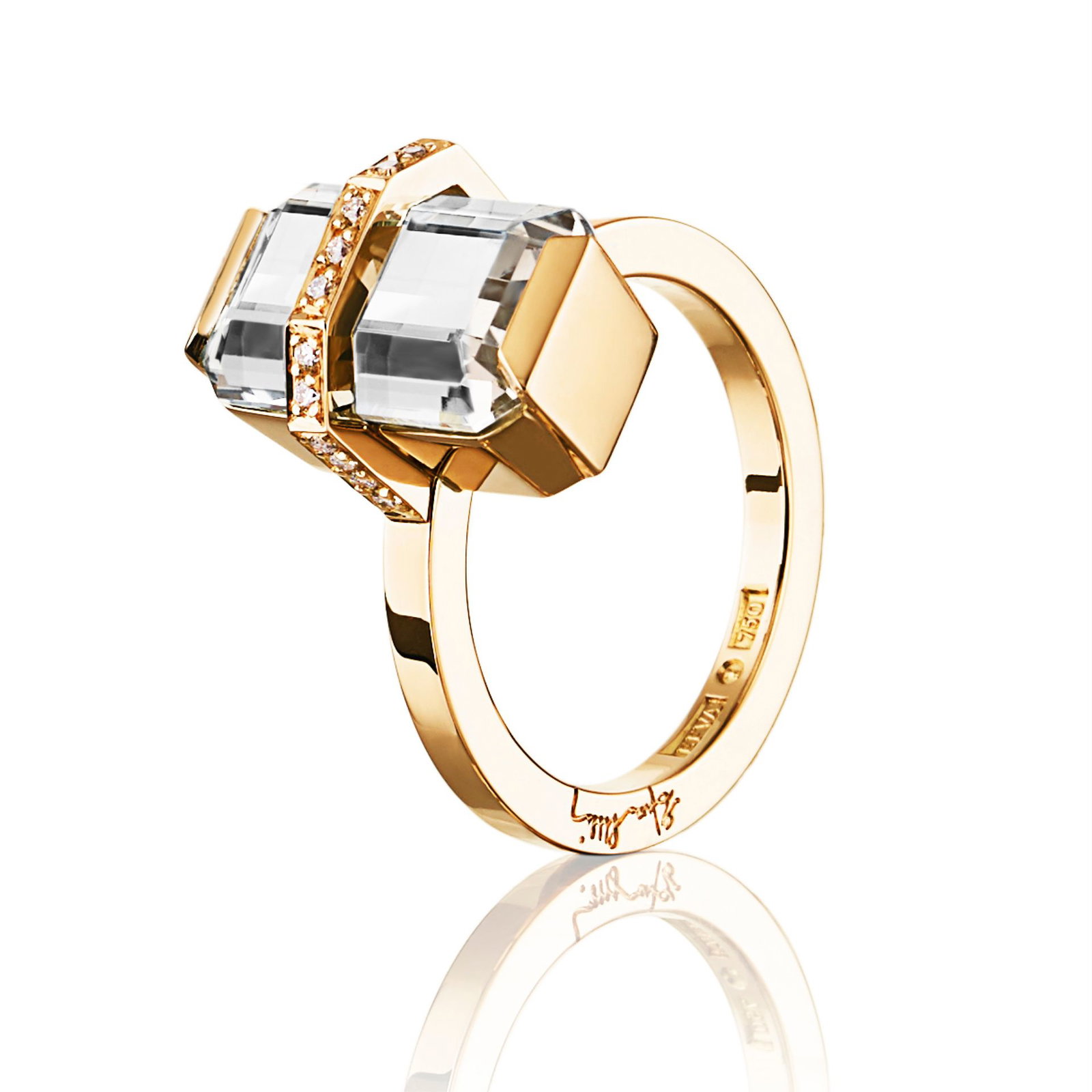 Little Bend Over Ring - Crystal Quartz bild 4