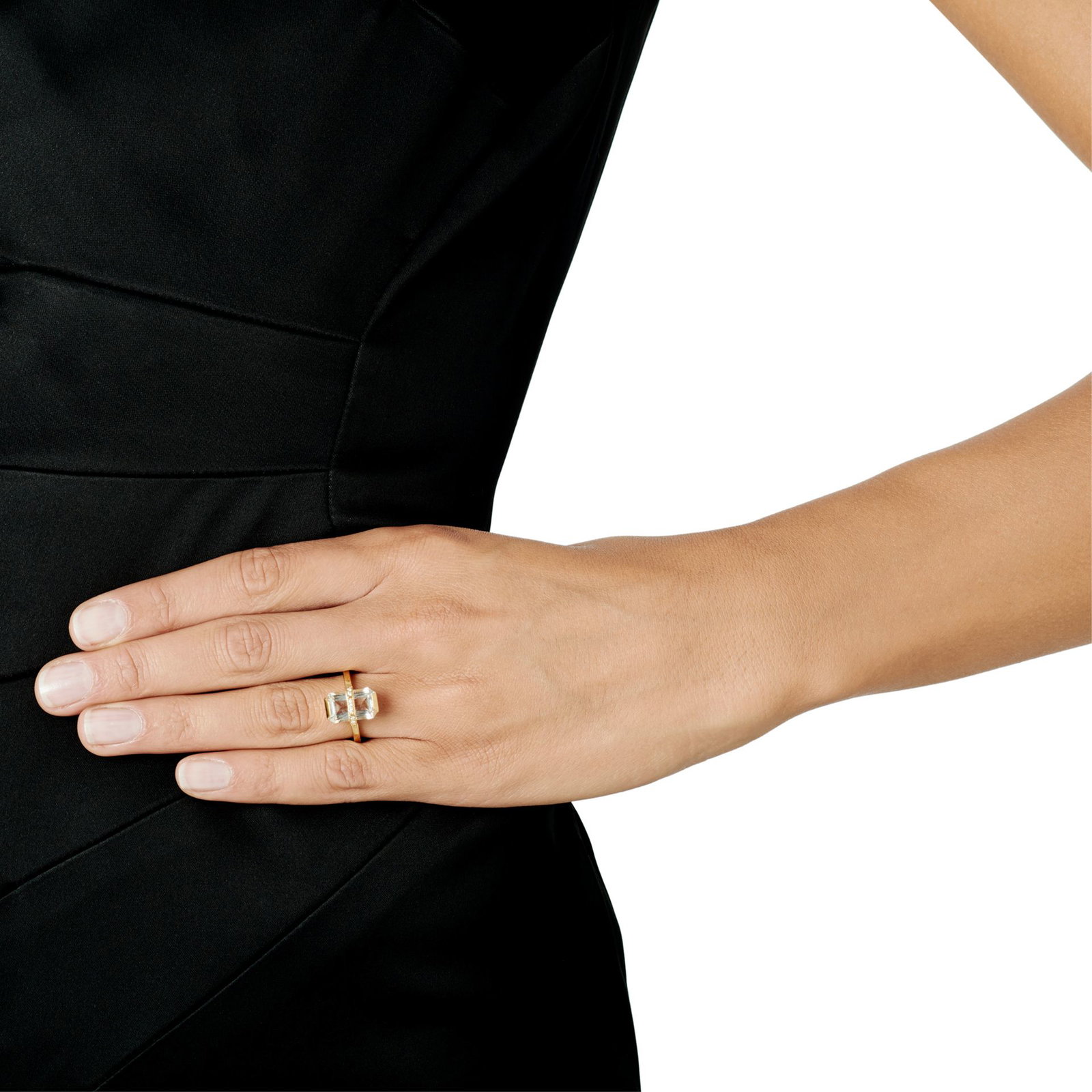 Little Bend Over Ring - Crystal Quartz bild 5