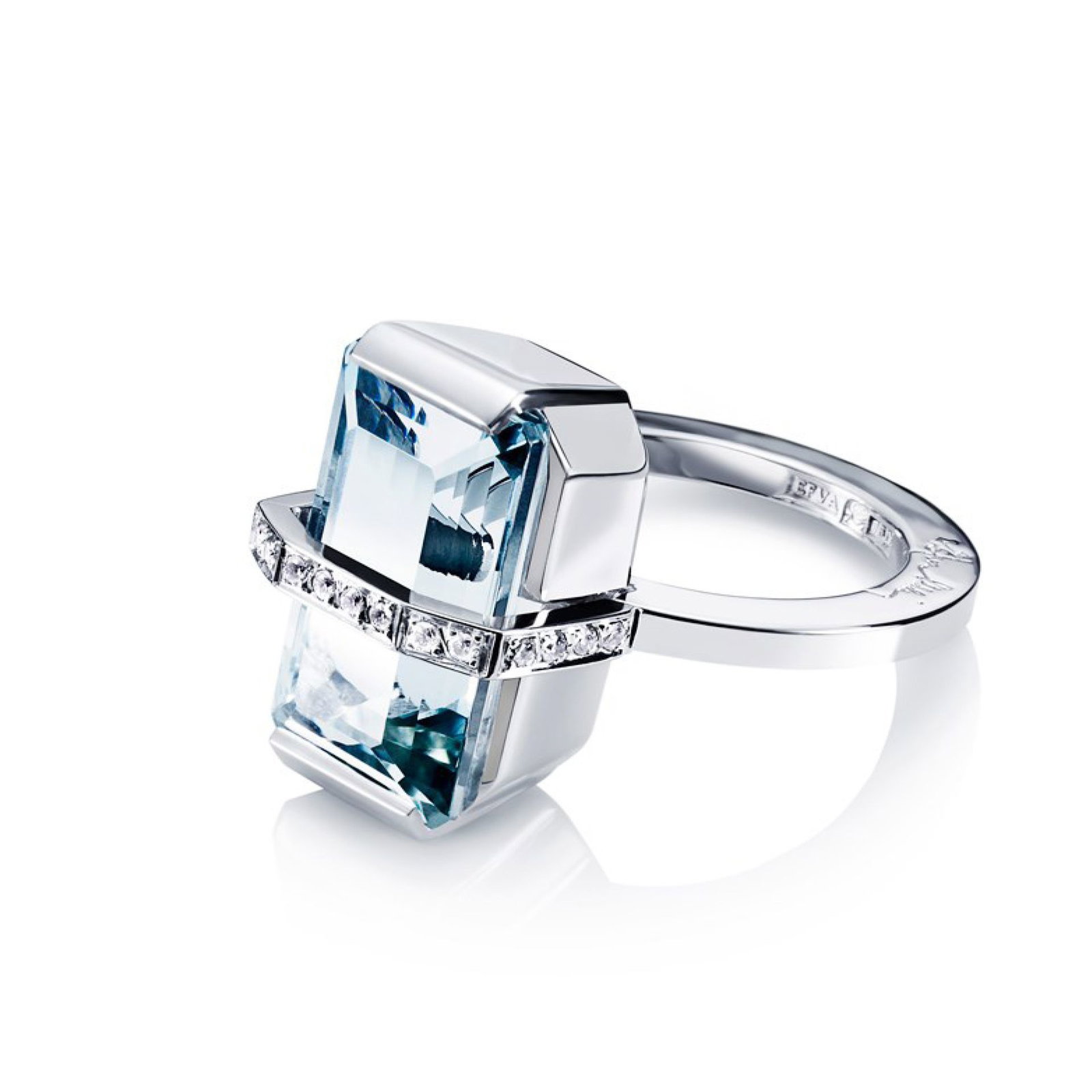 Bend Over Ring – Aquamarine bild 4