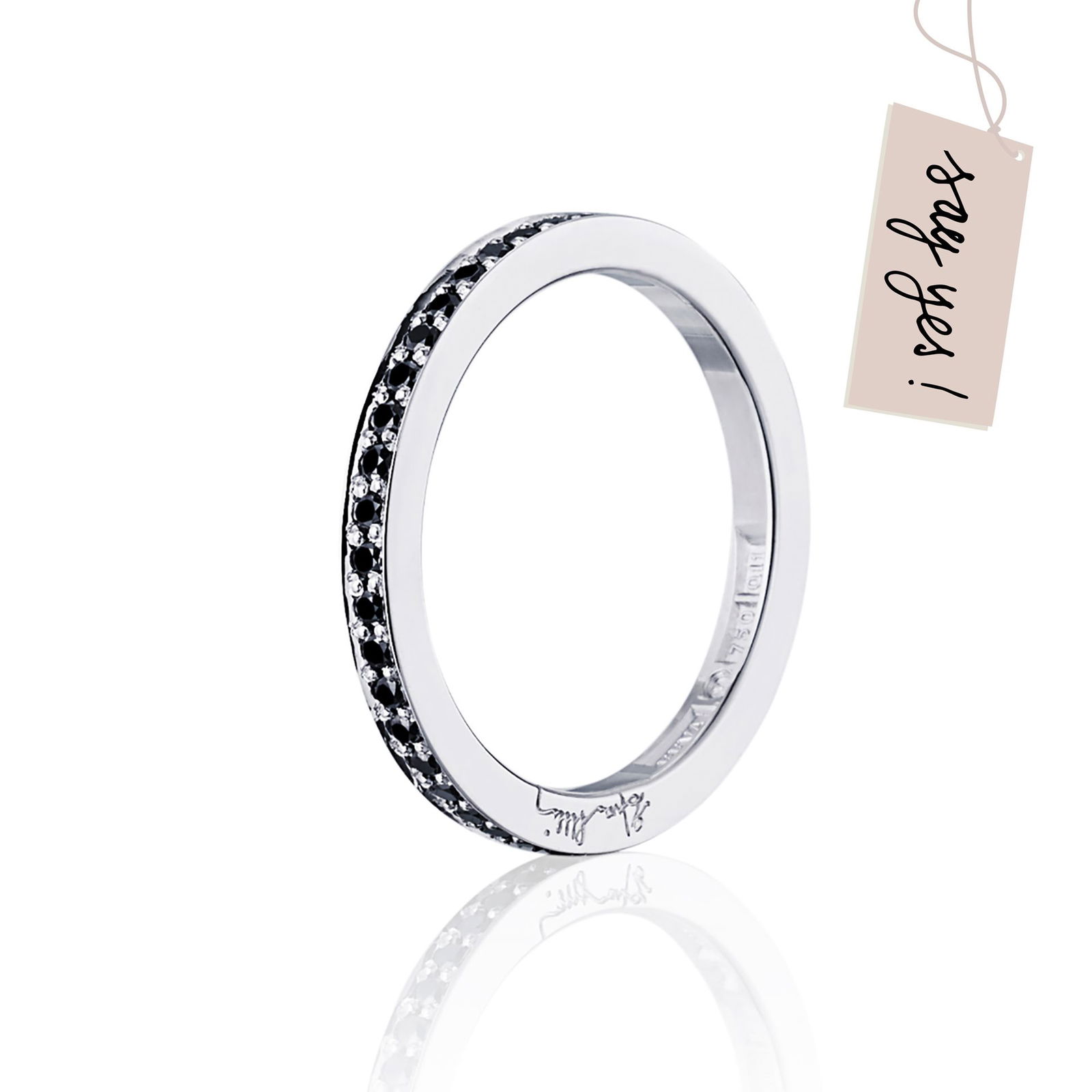 Efva Attling Signature & Black Stars Thin Ring. 17.50 - HYRA RING: SILVER