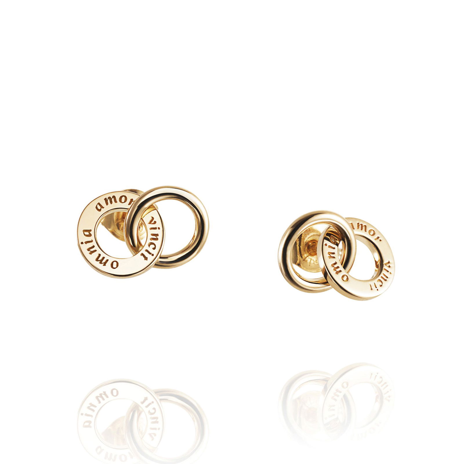 Alternativ bild 0 för Mini Twosome Örhänge Guld