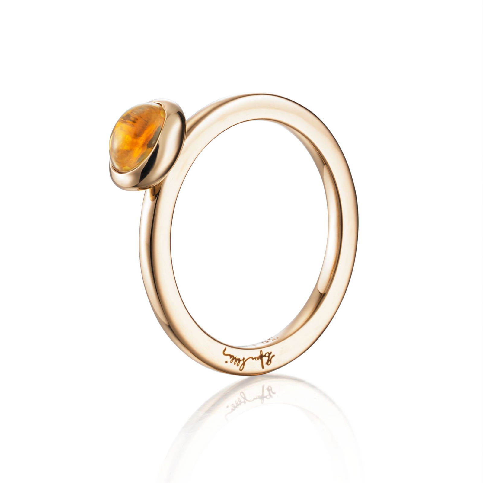 Alternativ bild 0 för Love Bead - Citrine Ring Guld 15.00 mm