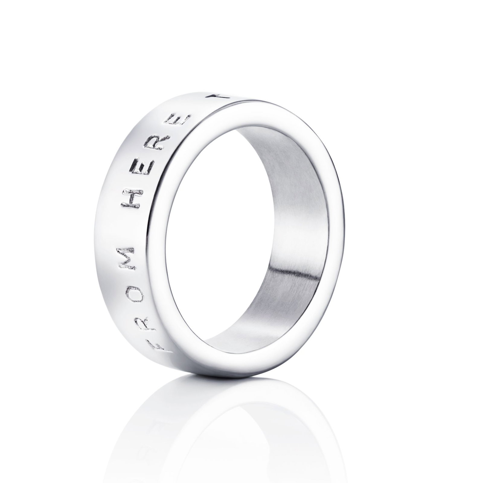 Efva Attling From Here To Eternity Stamped Ring 15.75 - VITGULD