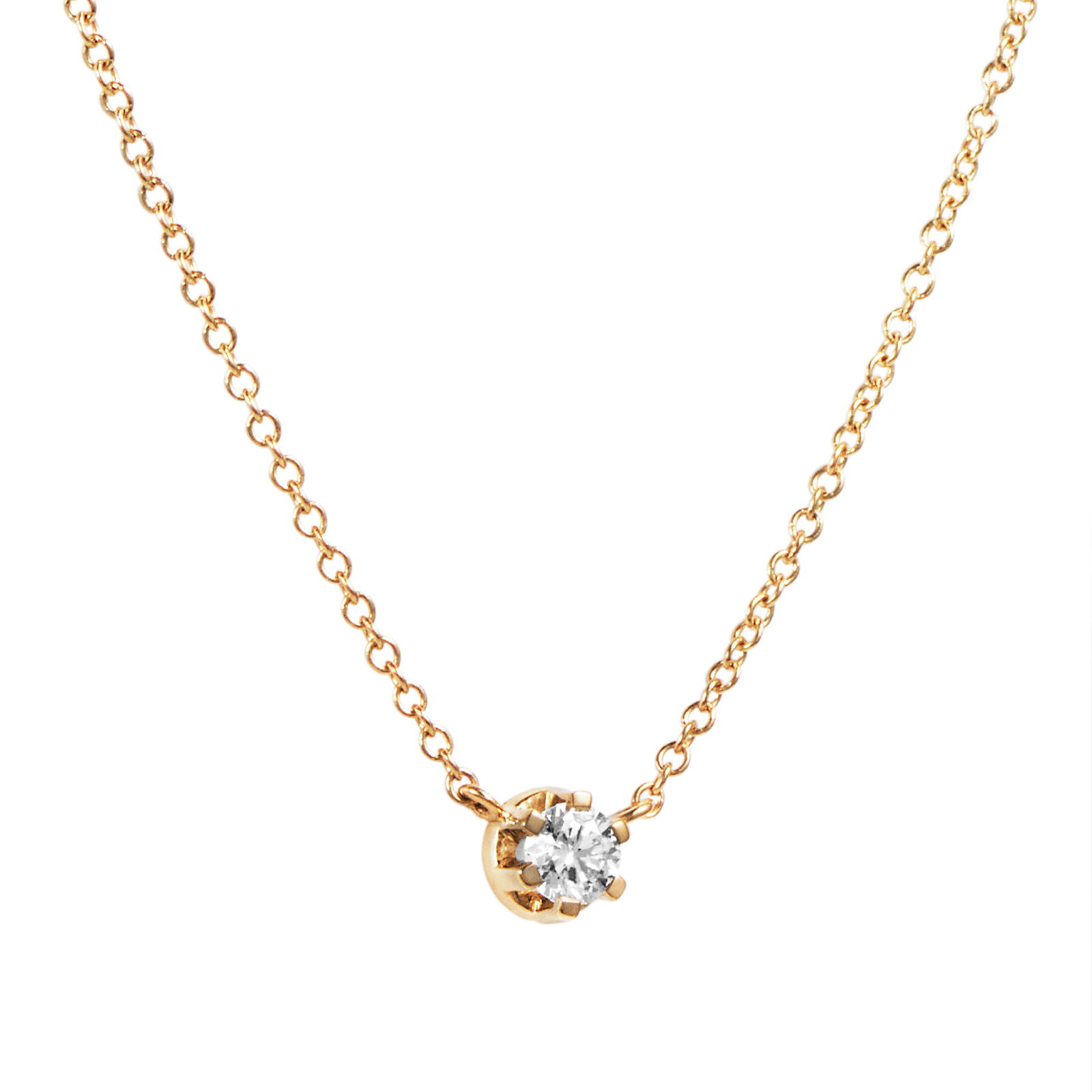 Crown & Stars Necklace 0.30 ct