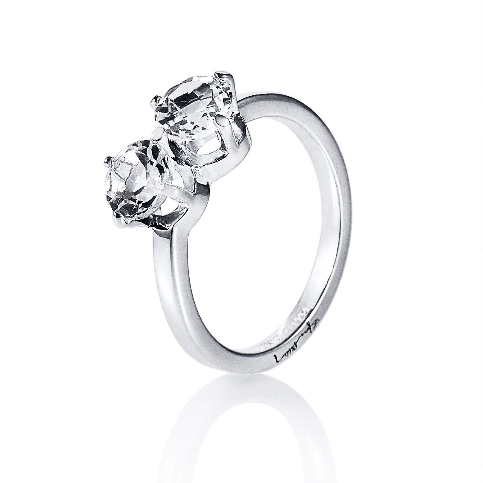 Alternativ bild 0 för The Mountain & I Ring Silver Crystal Quartz 15.00