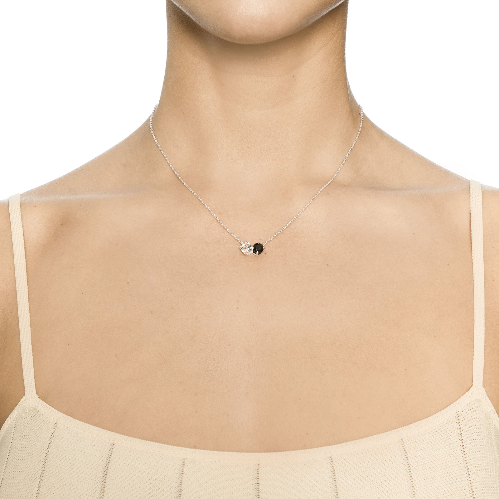 The Storm & I Necklace Crystal Quartz/Onyx bild 2