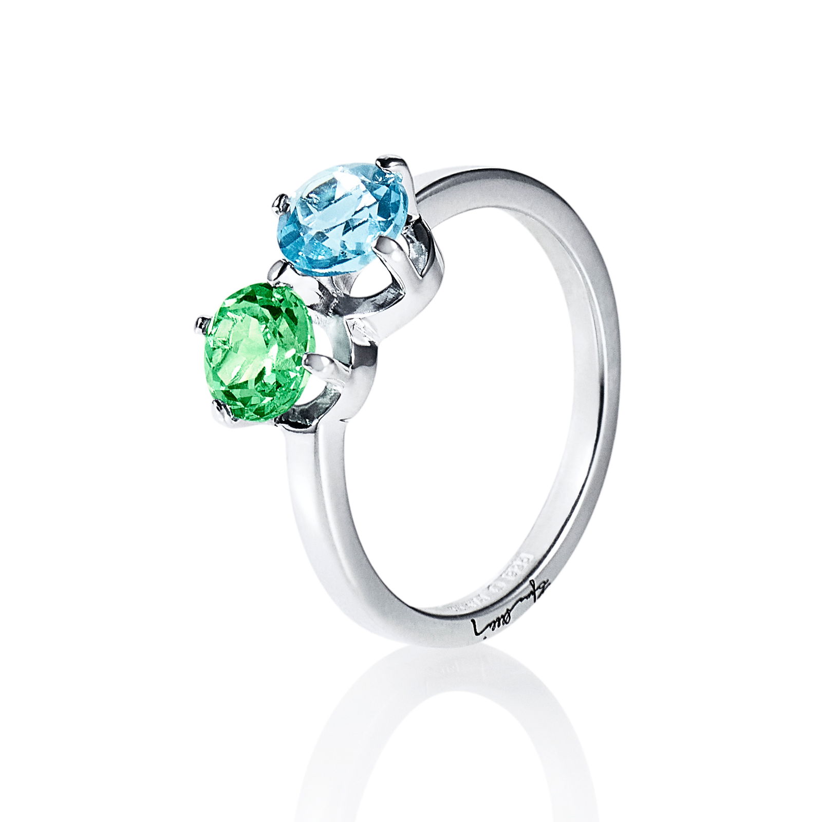 Alternativ bild 0 för The Sea & I Ring Silver Green Sapphire/Topaz 15.00
