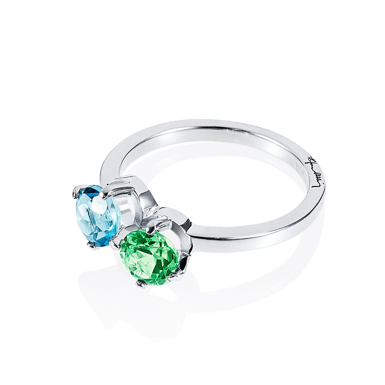 The Sea & I Ring Green Sapphire/Topaz bild 3