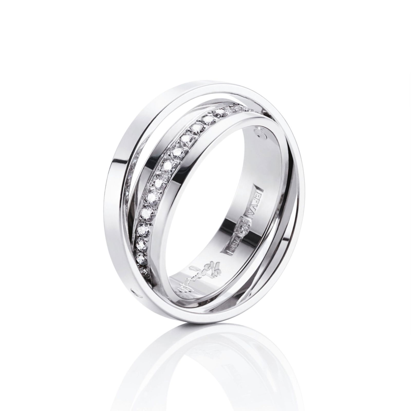 Efva Attling Two Of Us & Stars Ring 18.50 – VITGULD