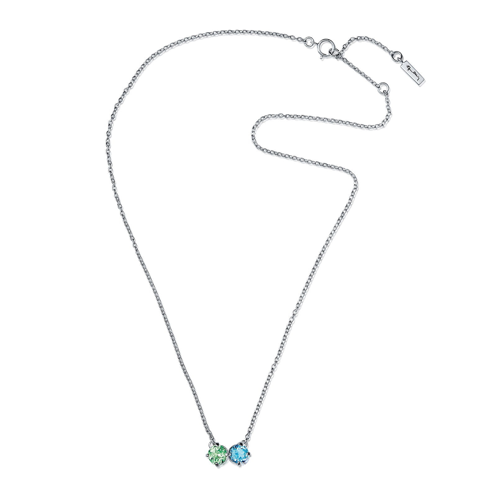 The Sea & I Necklace Green Sapphire/Topaz bild 3