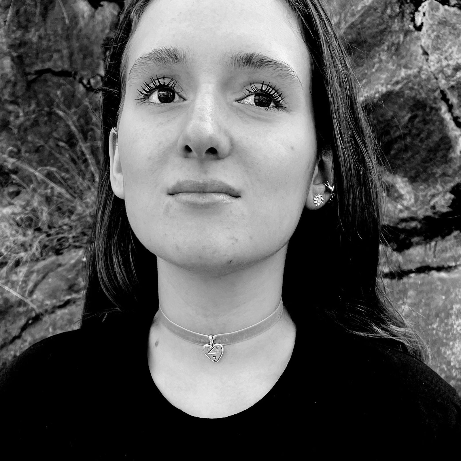 Efva Attling N&auml;stan Heartbroken Necklace - pink. 40 - SILVER