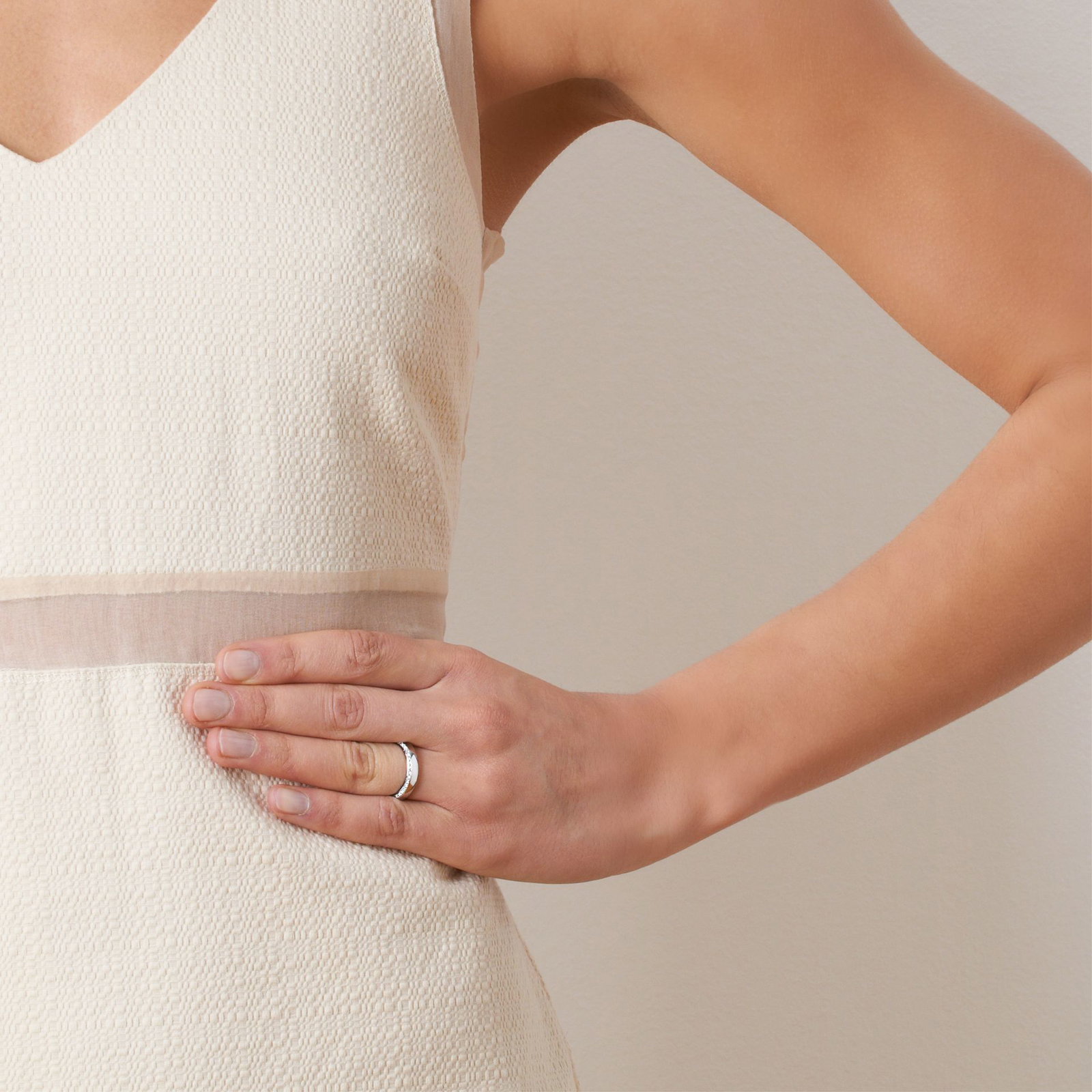 Half Round & Stars On Side Ring bild 6