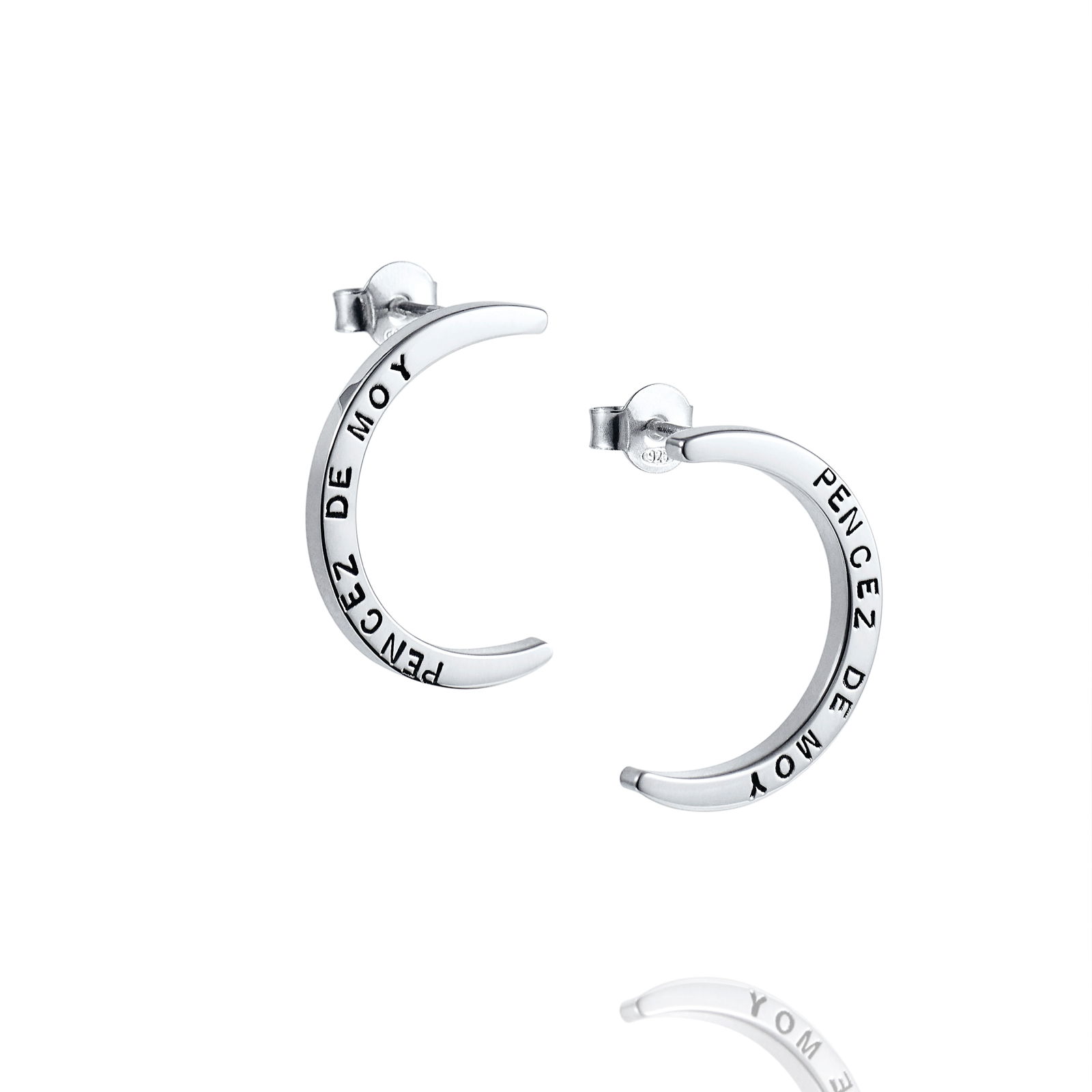 Produktfoto för Pencez Moon Örhänge Silver