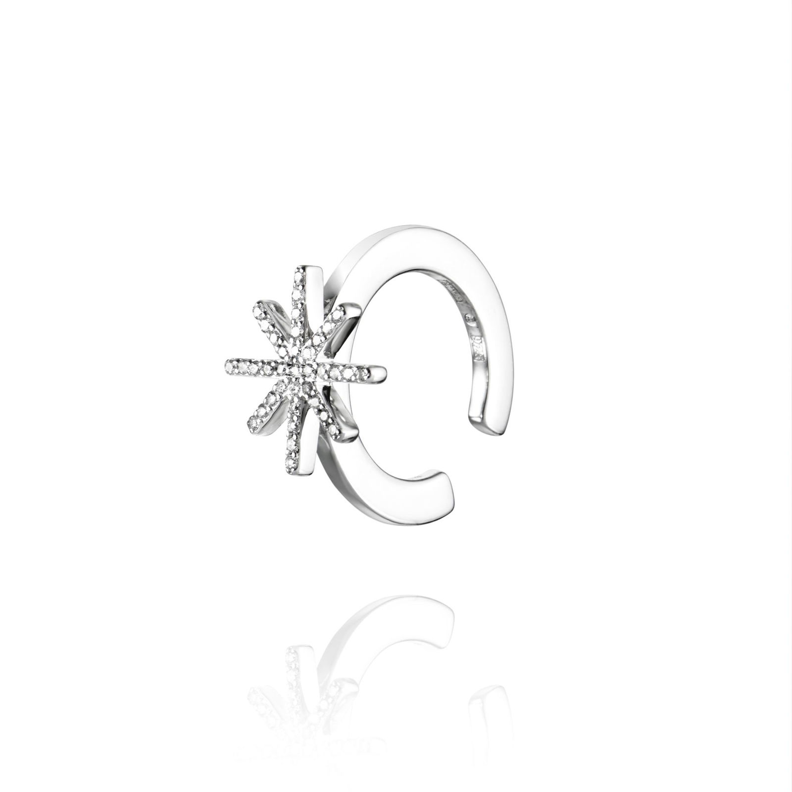 Alternativ bild 0 för Beam & Stars Örhänge Silver