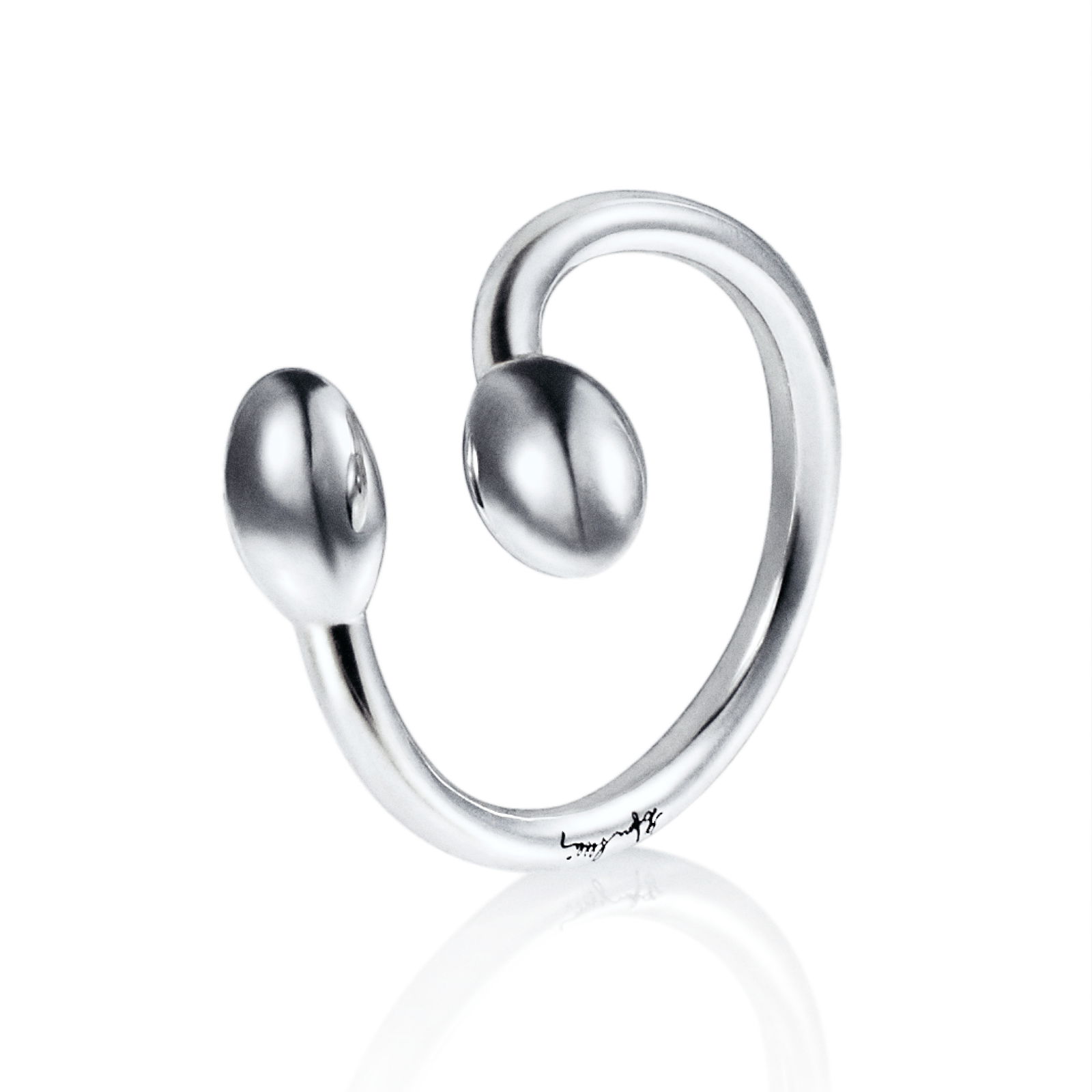 Alternativ bild 0 för Love Bead Twin Ring Silver 15.00