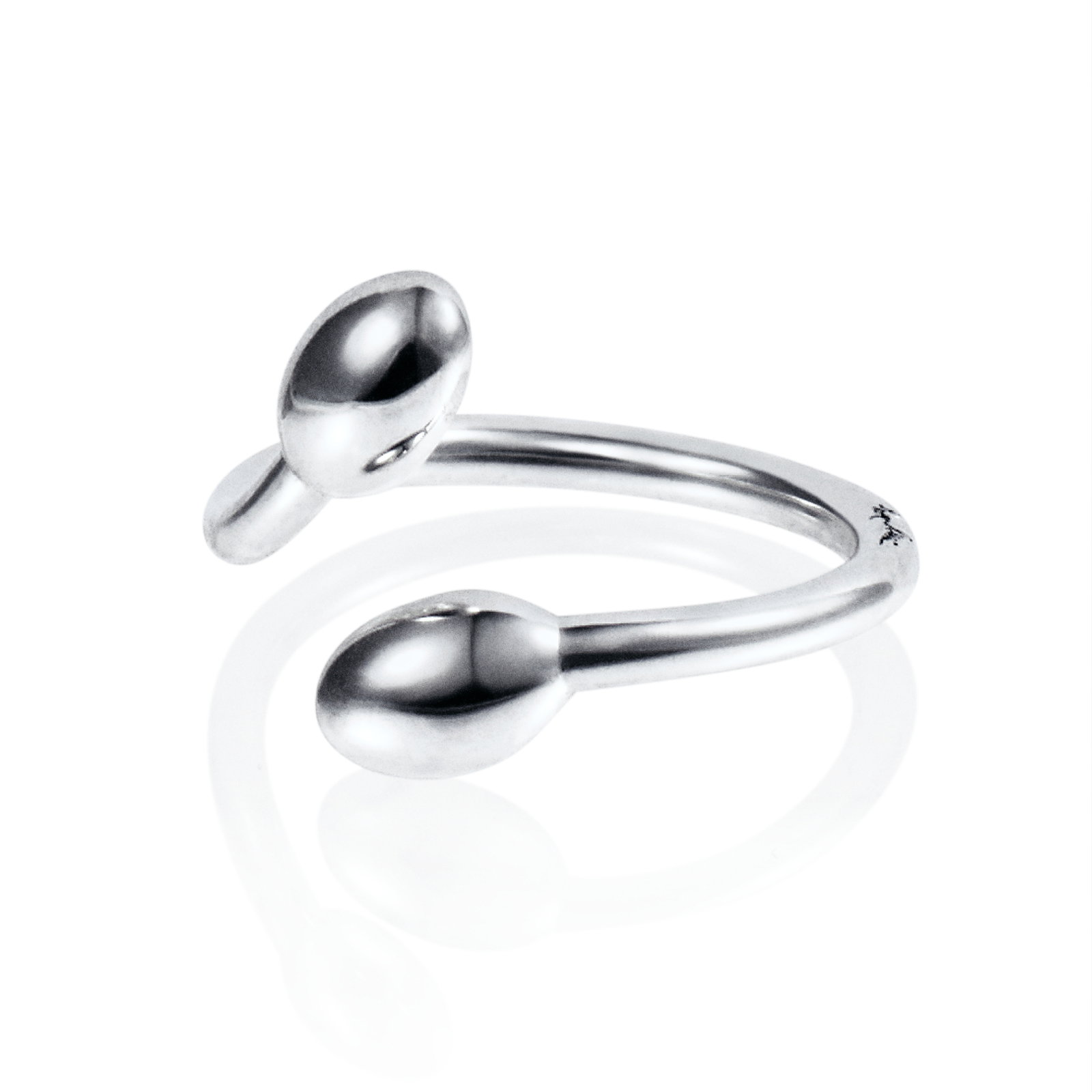 Love Bead Twin Ring - Silver bild 4