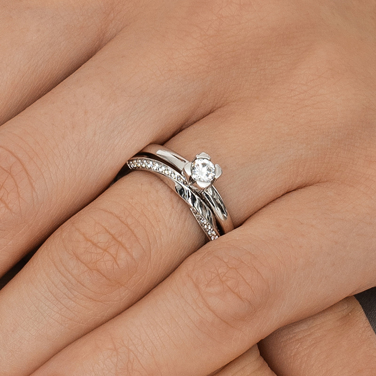 Love Bead Wedding Ring 0.30 ct bild 7