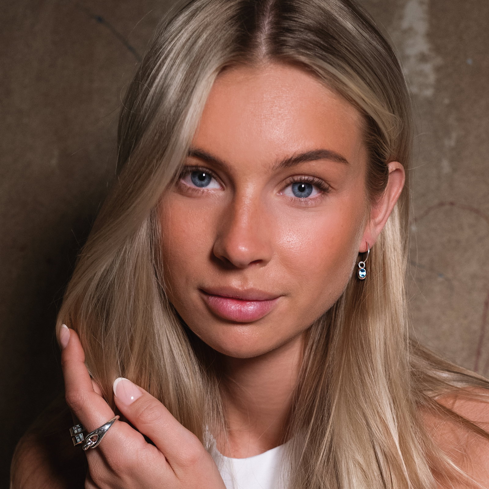 Love Bead Hoops - Topaz bild 2