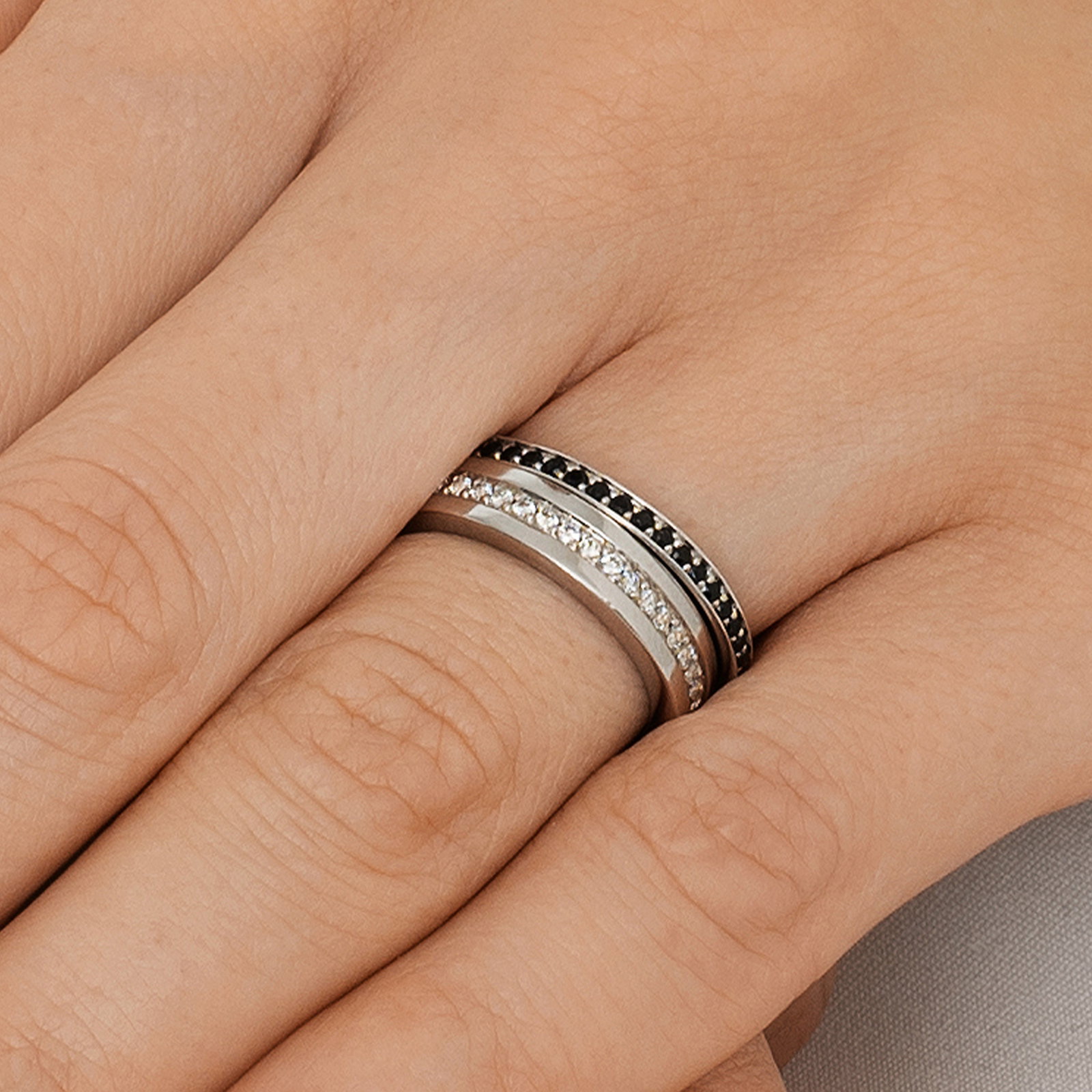 Signature & Black Stars Thin Ring bild 5