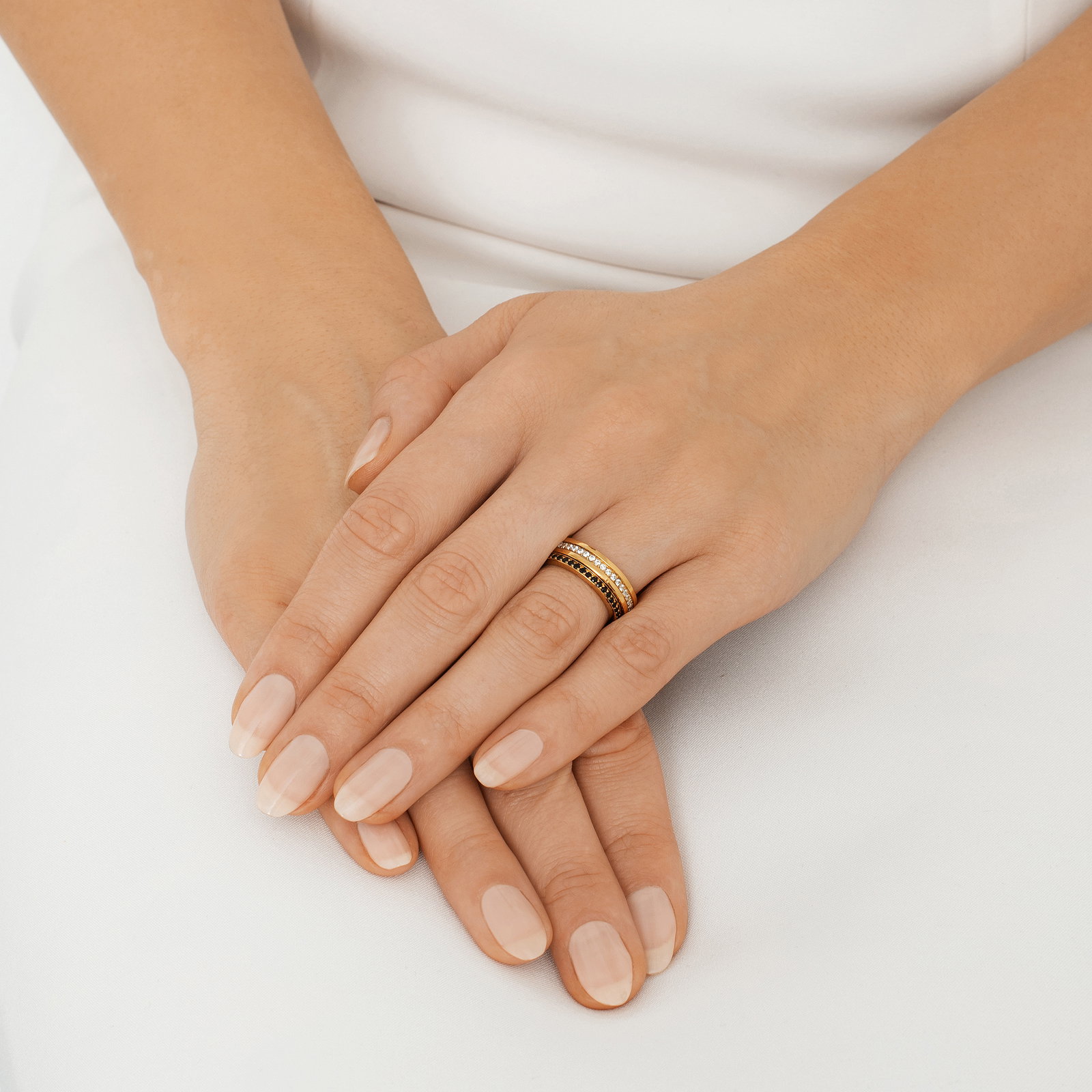 Signature & Black Stars Thin Ring bild 2