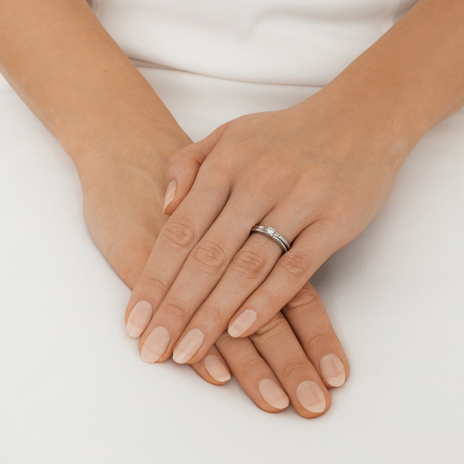 Love Bead Wedding Ring 0.19 ct bild 6