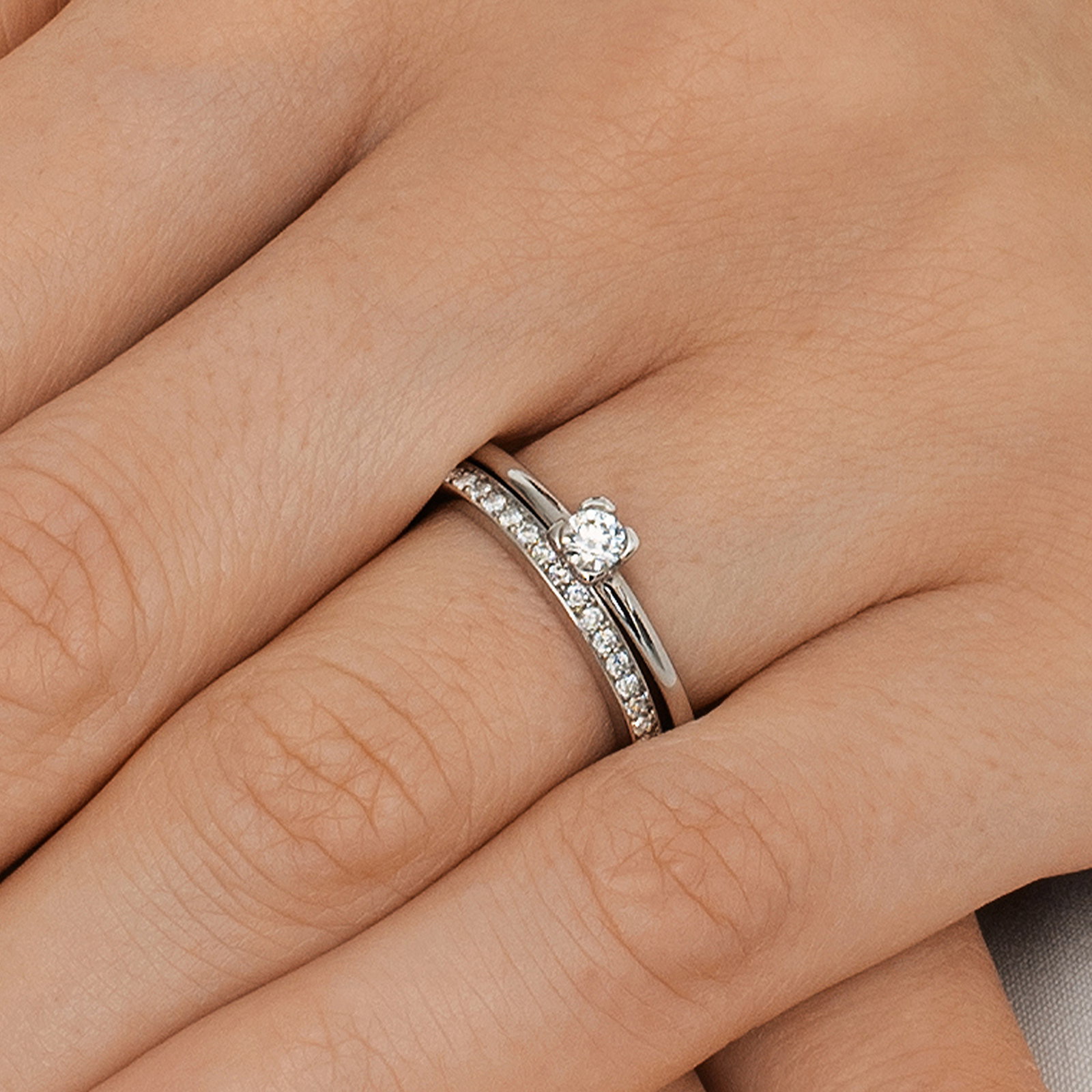 Love Bead Wedding Ring 0.19 ct bild 5