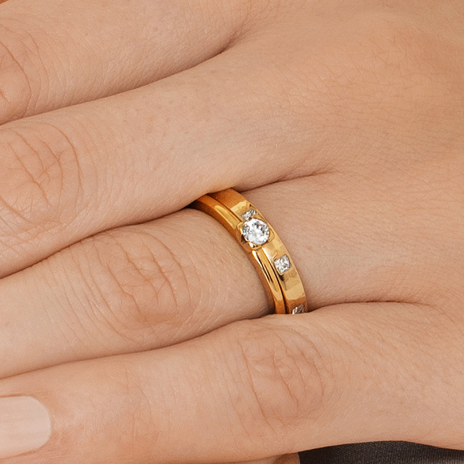 High & I Love You On Top Thin Ring bild 5