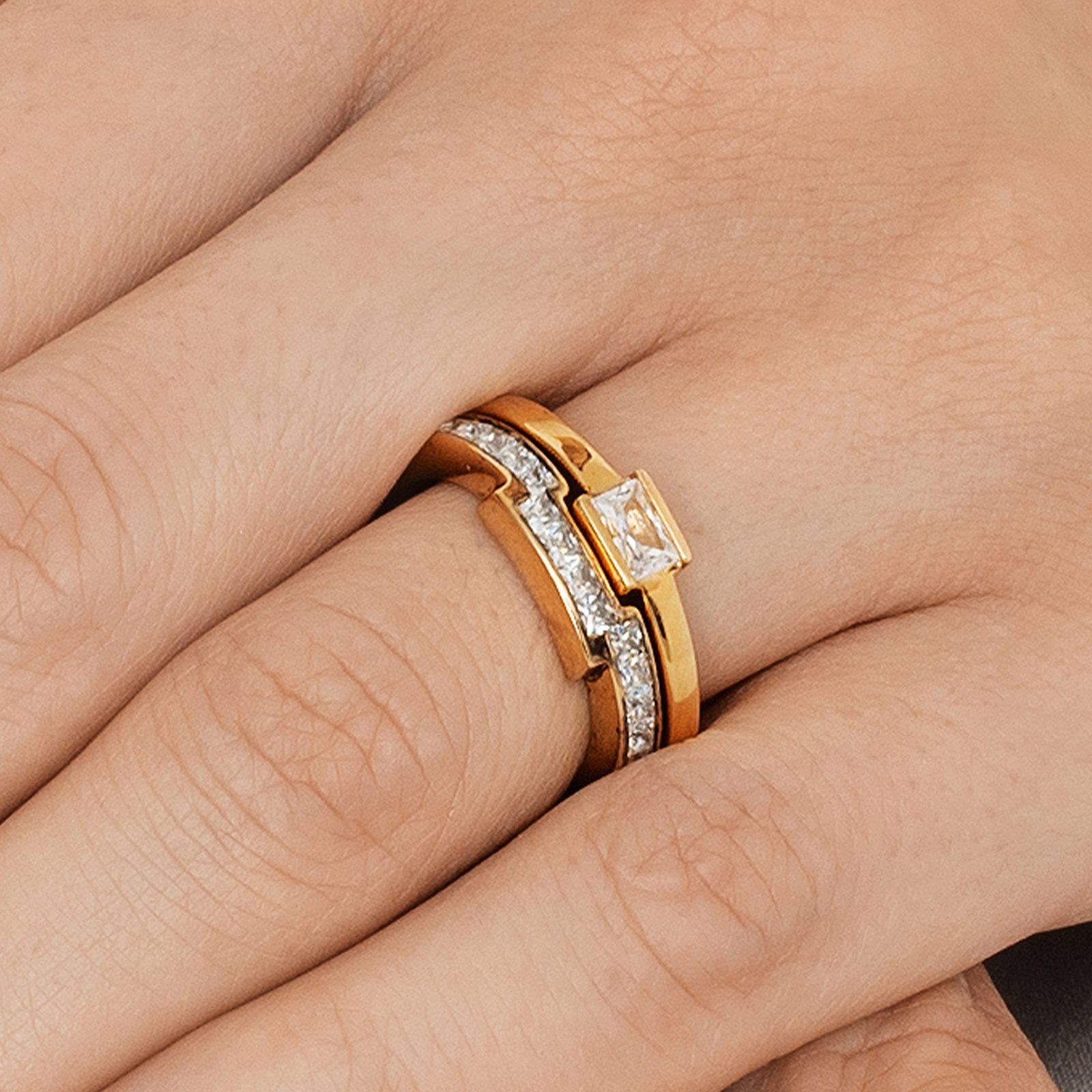 Deco Wedding Ring 0.36 ct bild 5