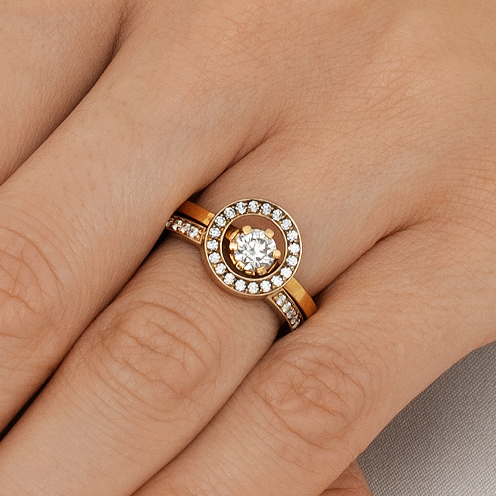 Crown Wedding Ring 0.50 ct bild 5