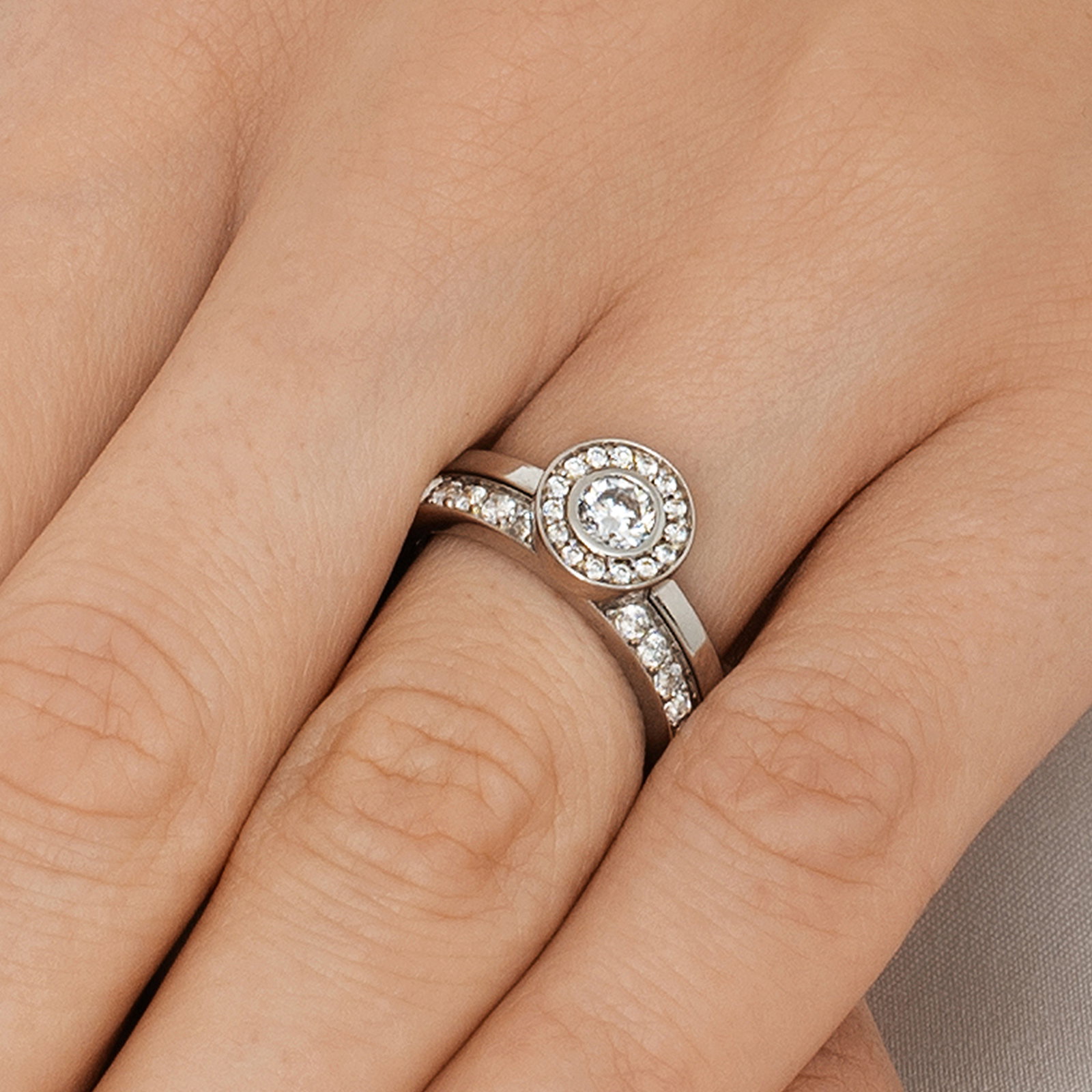 Wedding & Stars Ring 0.40 ct bild 5