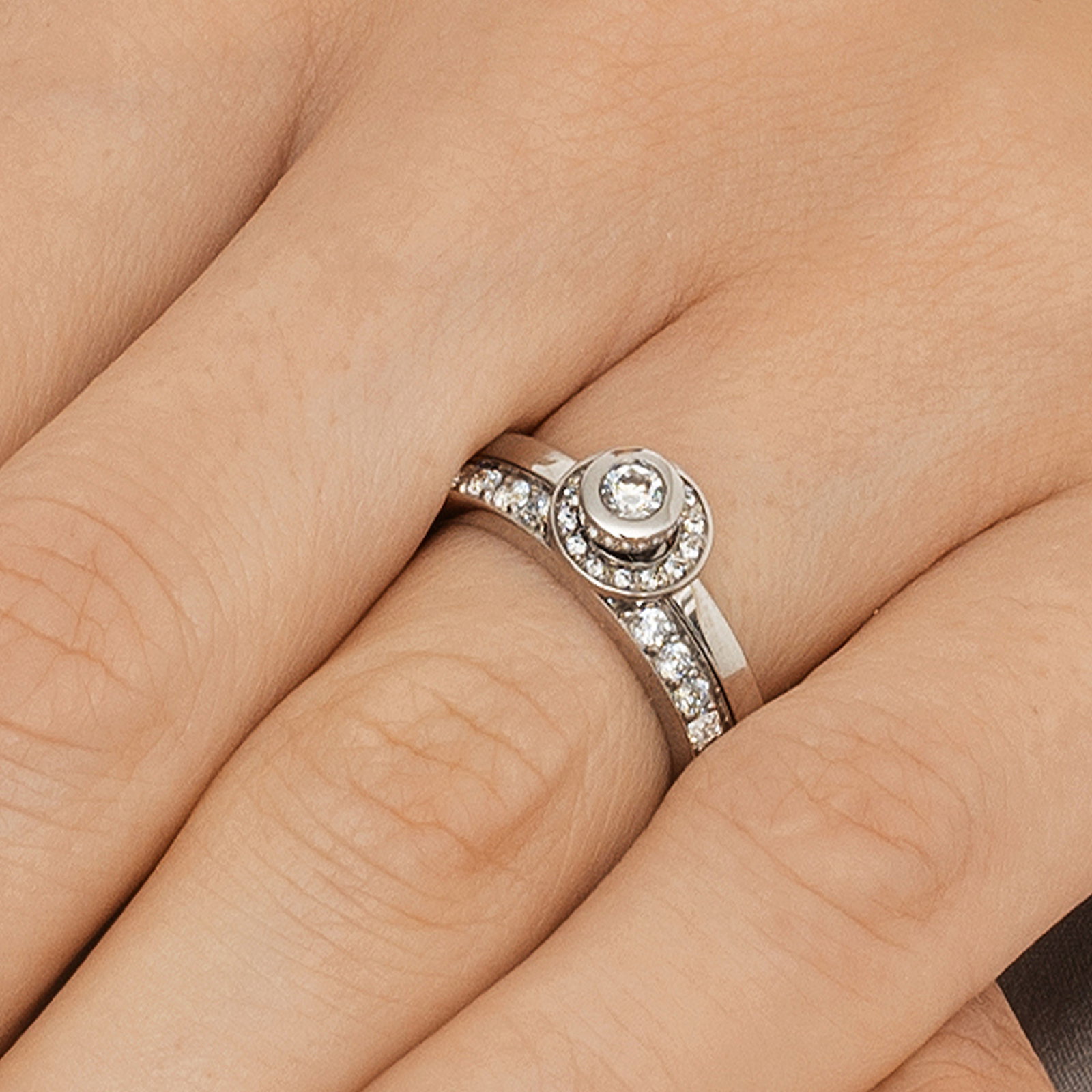 AVO Wedding Ring 0.12 ct bild 5