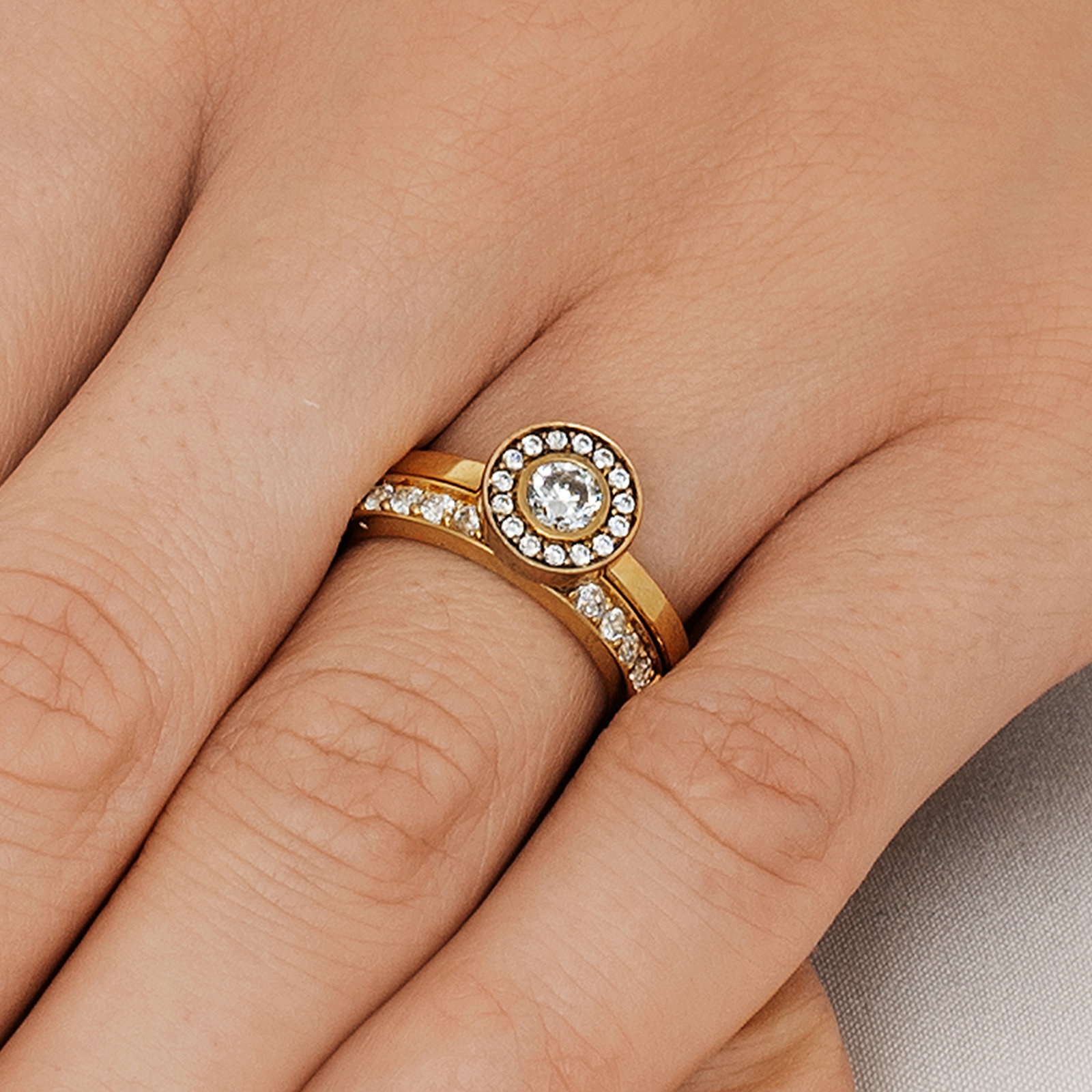 Wedding & Stars Ring 0.40 ct bild 5