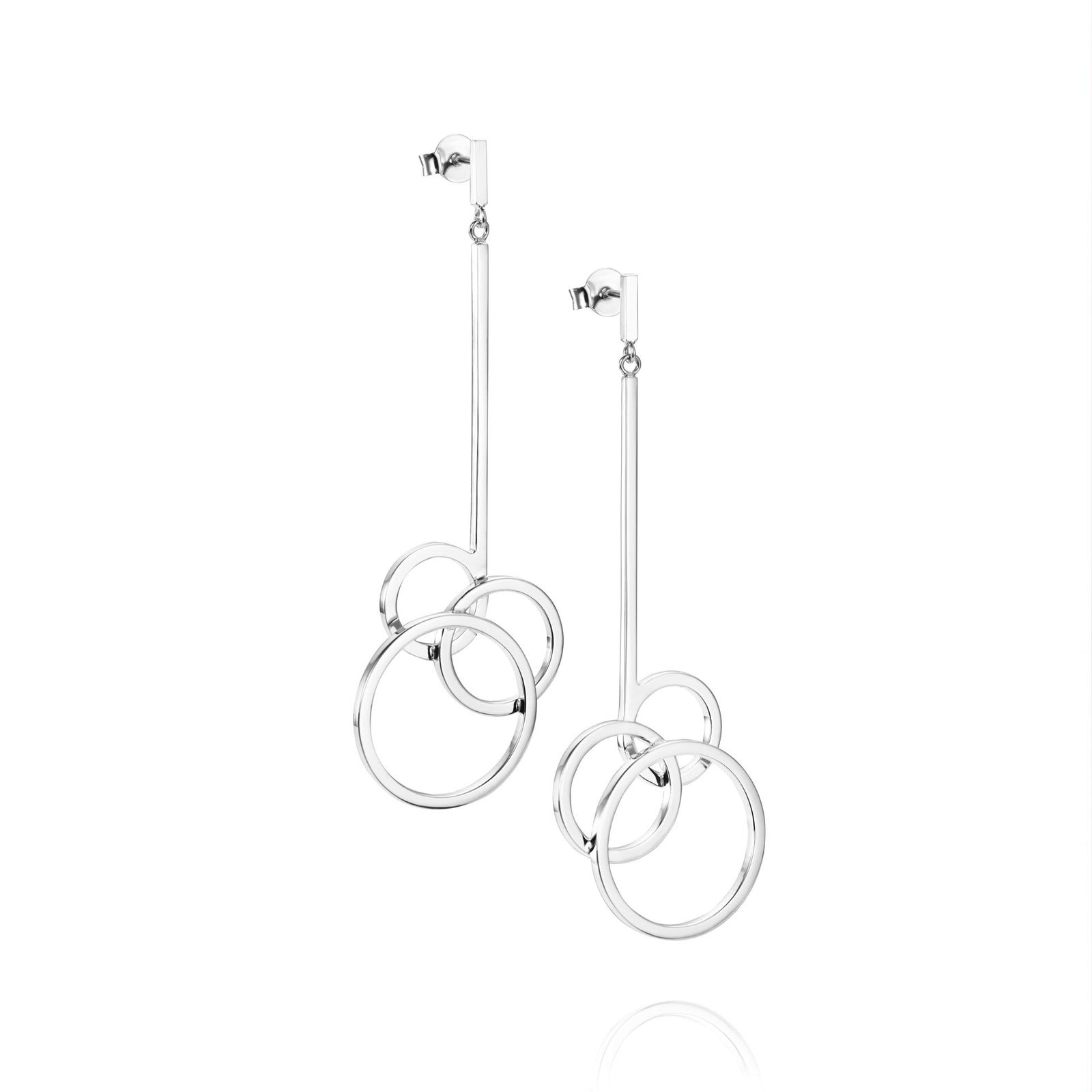 Alternativ bild 0 för Bubbles Örhänge Silver