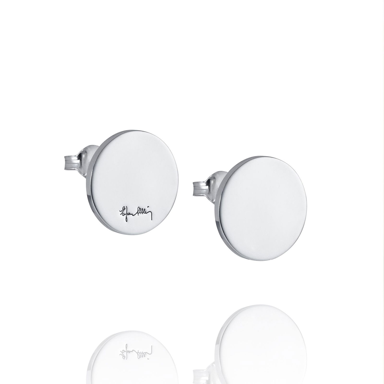 Produktfoto för Disc Örhänge Silver