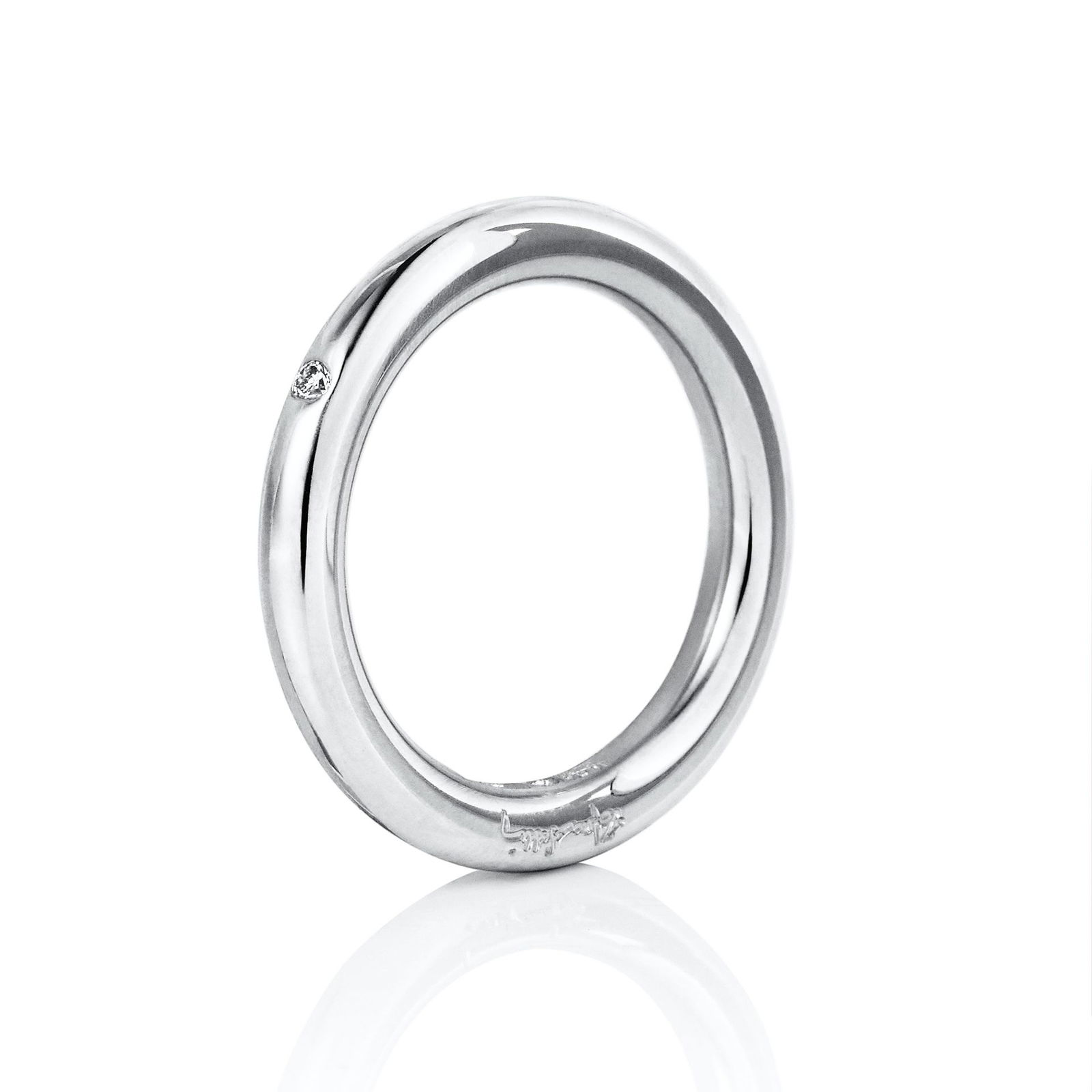 Efva Attling One Love & Stars Thin Ring 0.02 ct 20.00 - VITGULD