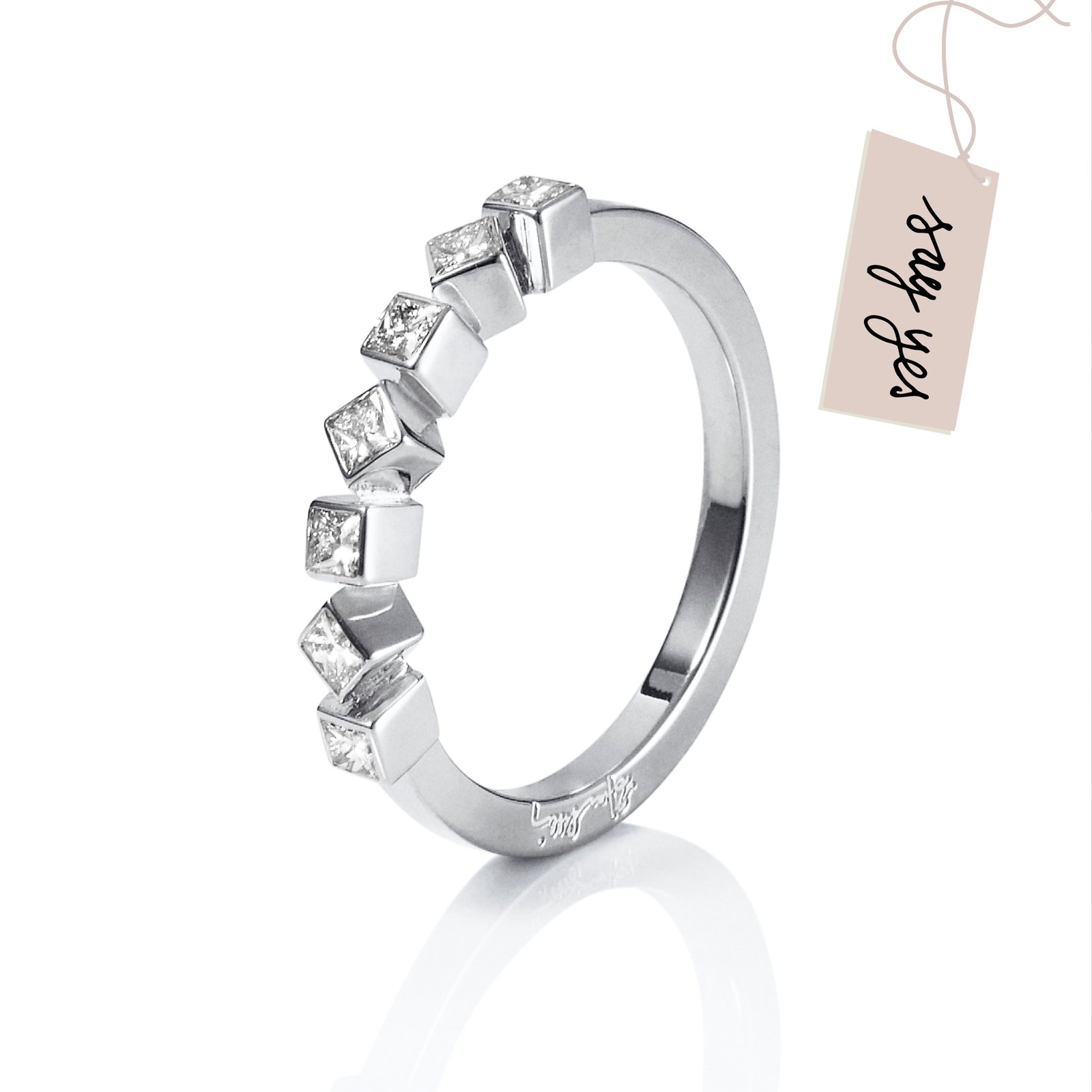 Efva Attling Love Dice & Stars Ring 17.50 - HYRA RING: SILVER