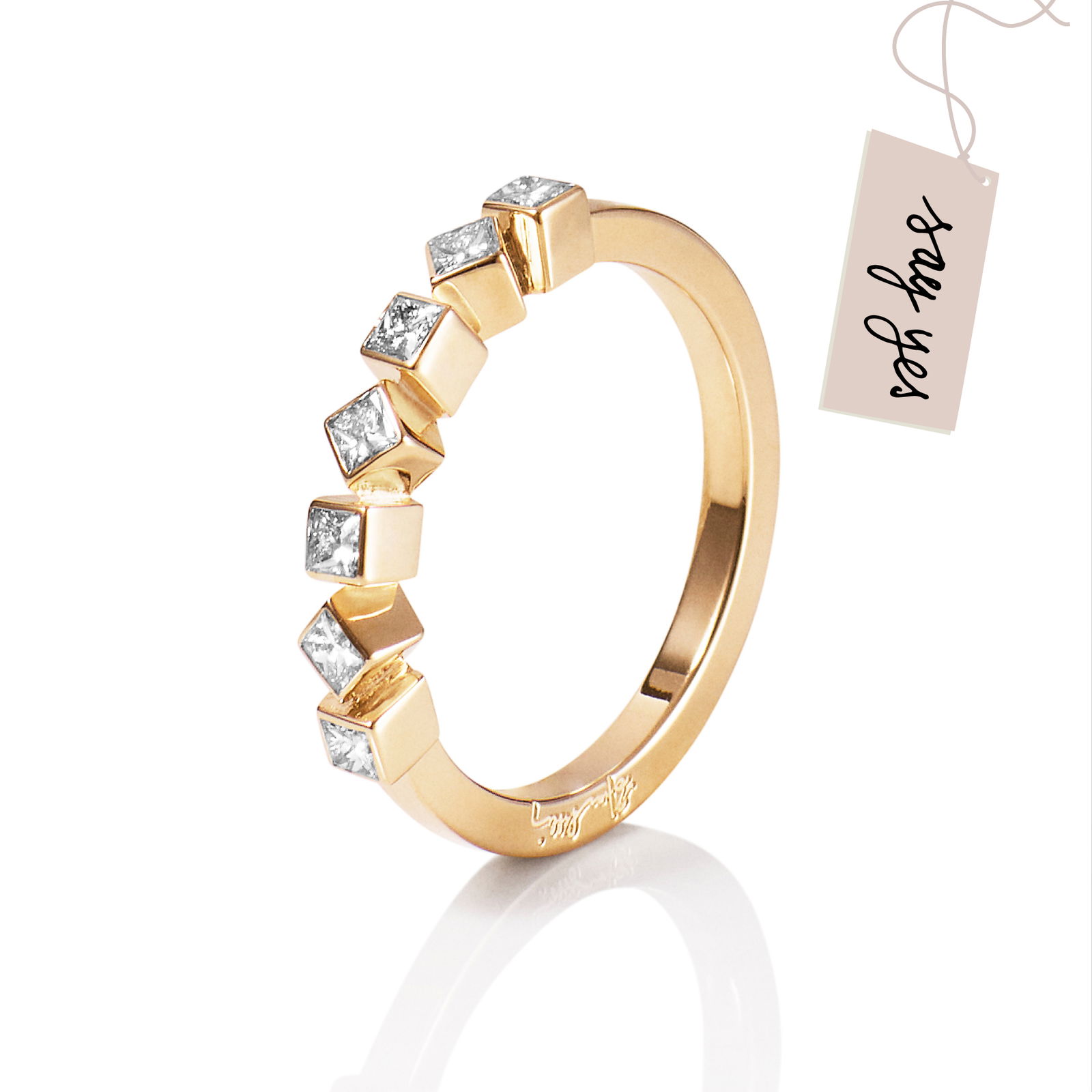 Efva Attling Love Dice & Stars Ring 17.50 - HYRA RING: GULD