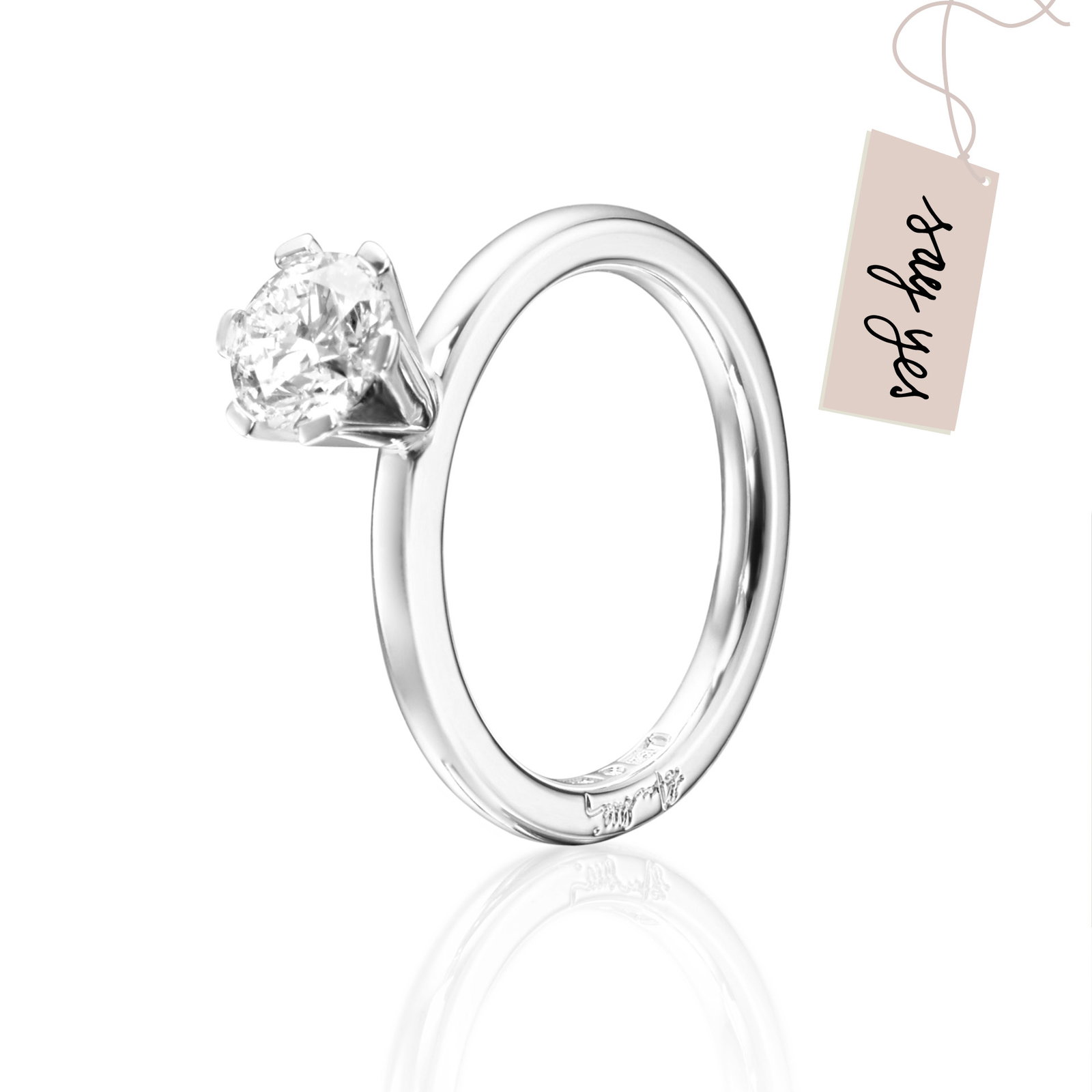 Efva Attling High On Love Ring 1.0 ct 17.50 - HYRA RING: SILVER