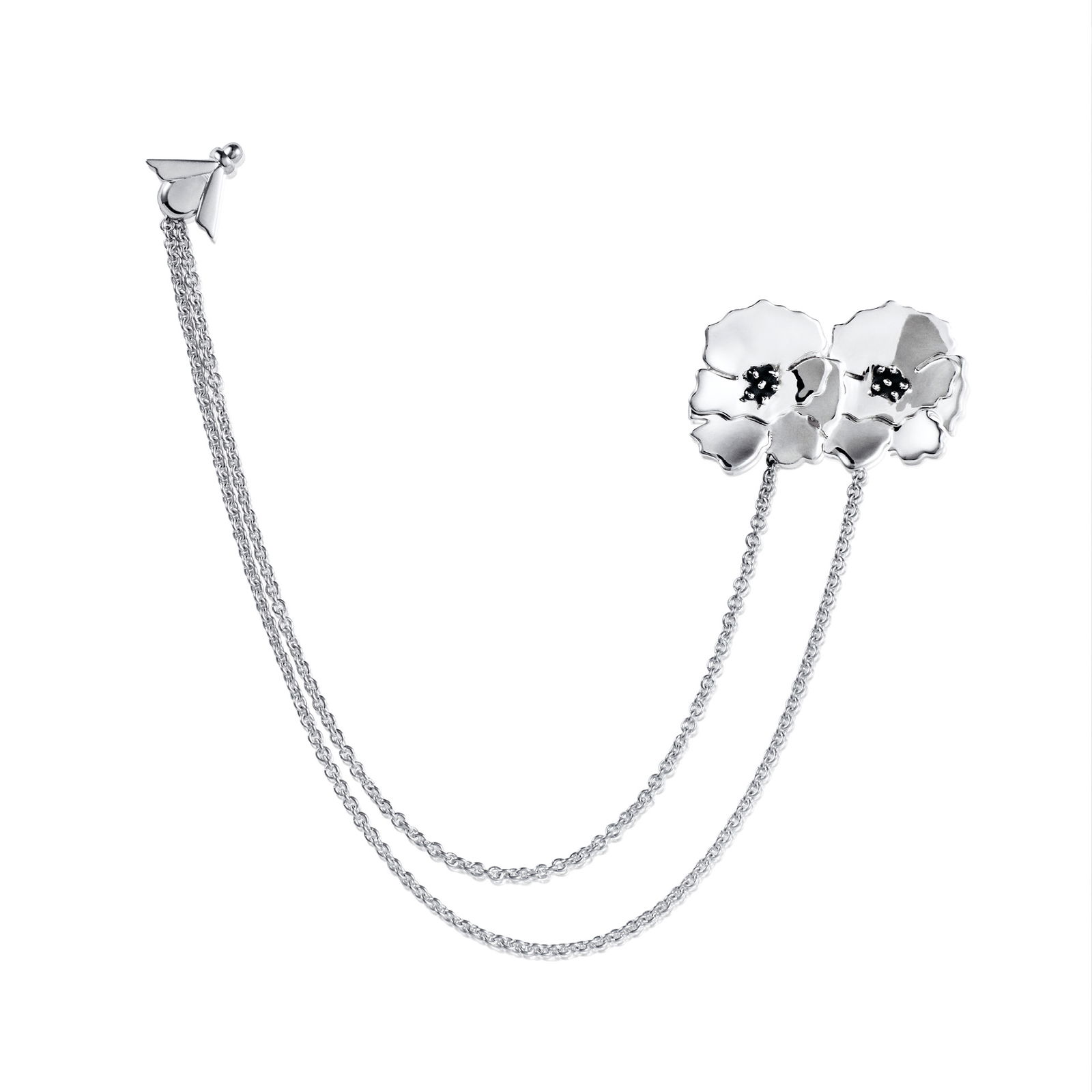 Efva Attling Anemone Brooch ONE SIZE - SILVER