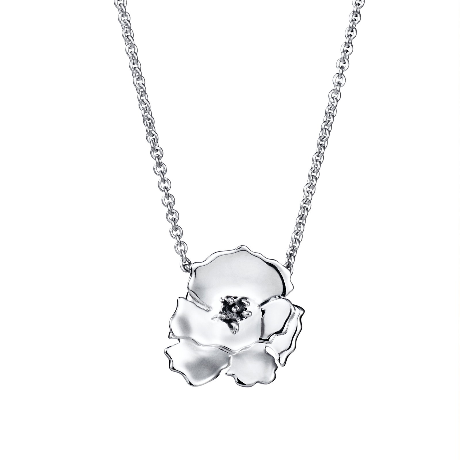 Efva Attling Anemone Necklace 40/42/45 - SILVER