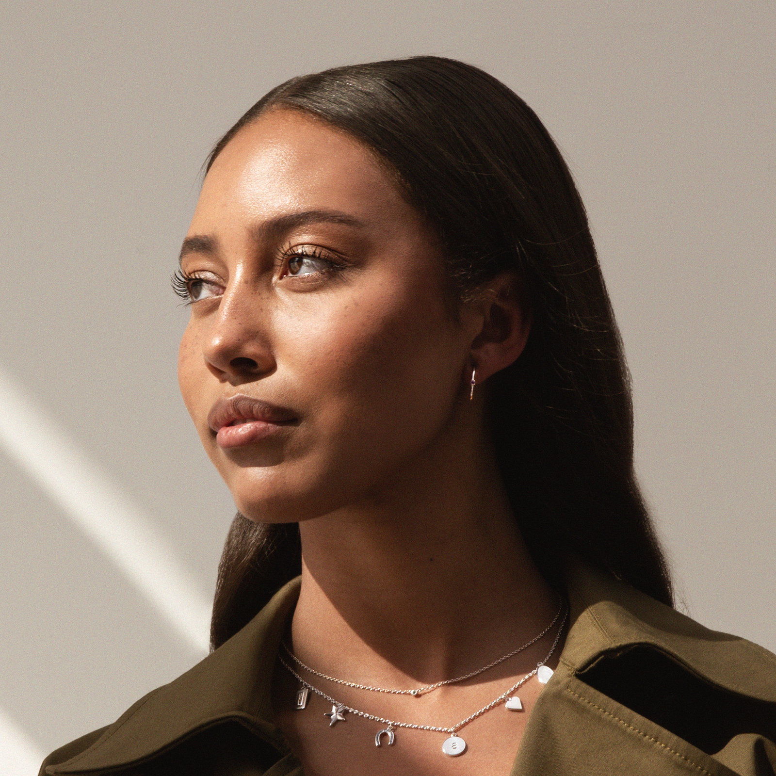 Micro Blink Hoops - Pink Sapphire bild 2